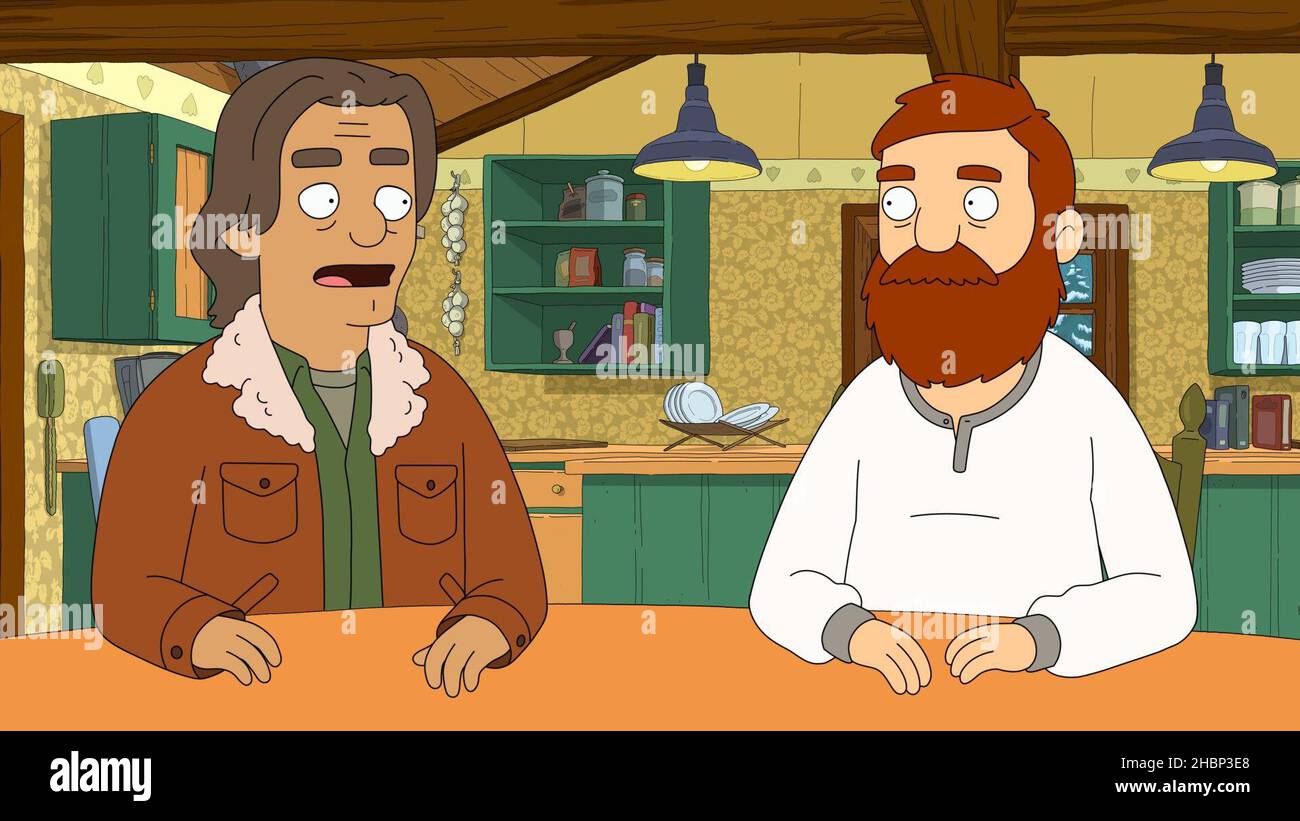 THE GREAT NORTH, left: Tusk Johnson (voice: J.K. Simmons), Beef Tobin ...
