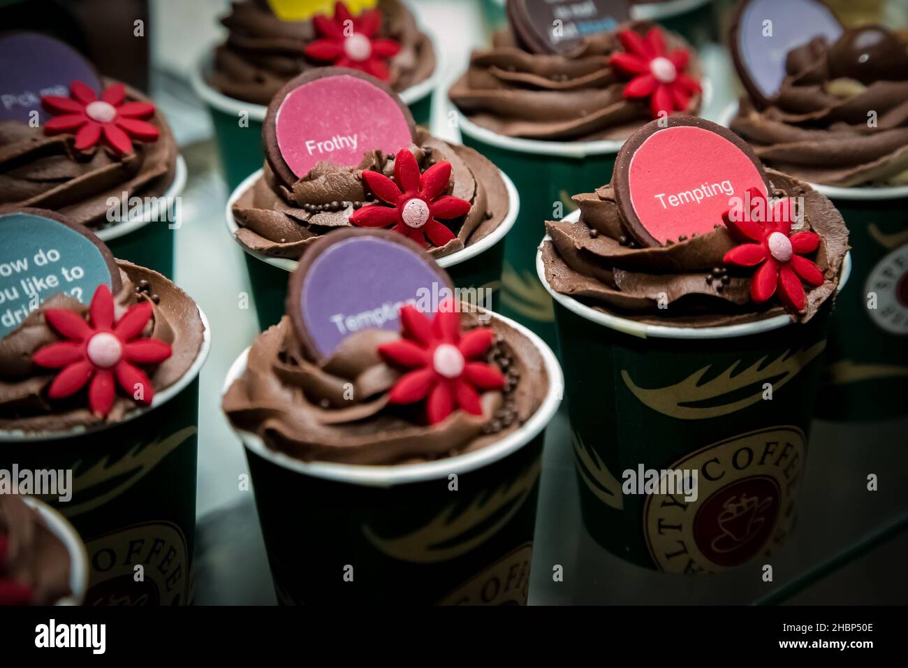 JOHANNESBURG, SOUTH AFRICA Sep 30, 2021 A closeup of chocolate ice