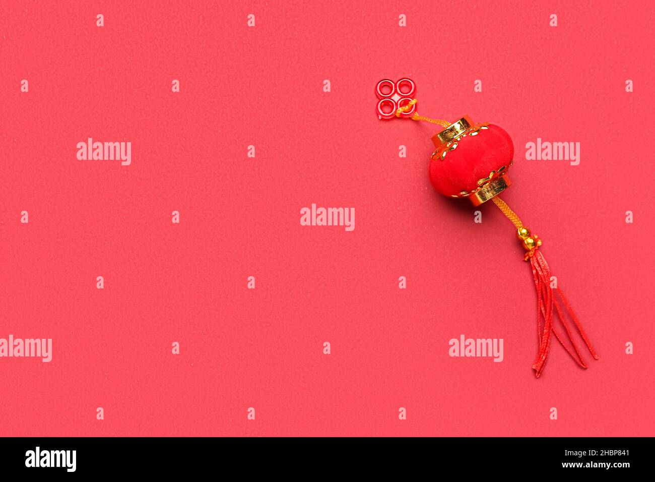 Traditional Chinese lantern on red background Stock Photo - Alamy
