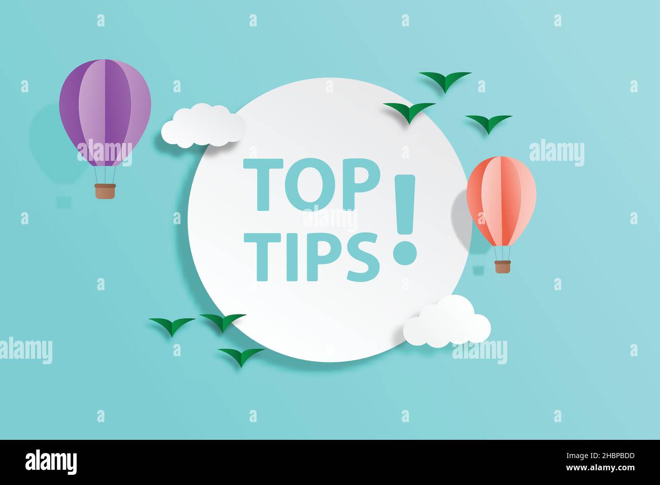 Top tips banner vector with copy space for business, marketing, flyers ...