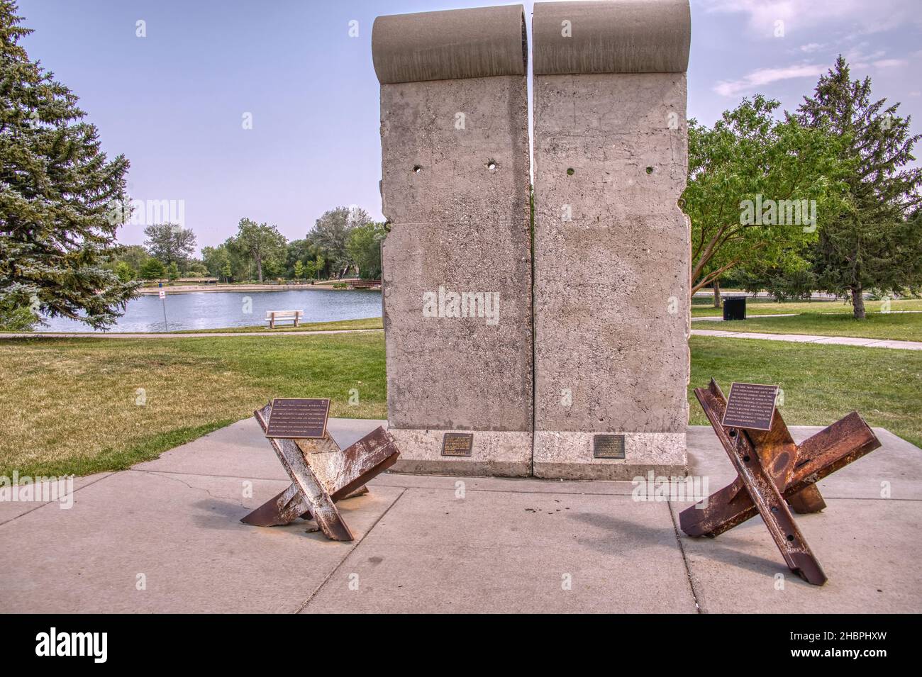 The Section of the Berlin Wall on Display in Rapid City, South Dakota