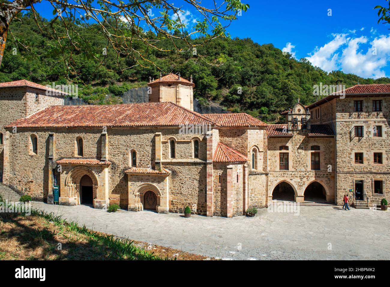 Santo Toribio de Liebana monastery. Liébana region, Picos de Europa, Cantabria Spain, Europe Stock Photo
