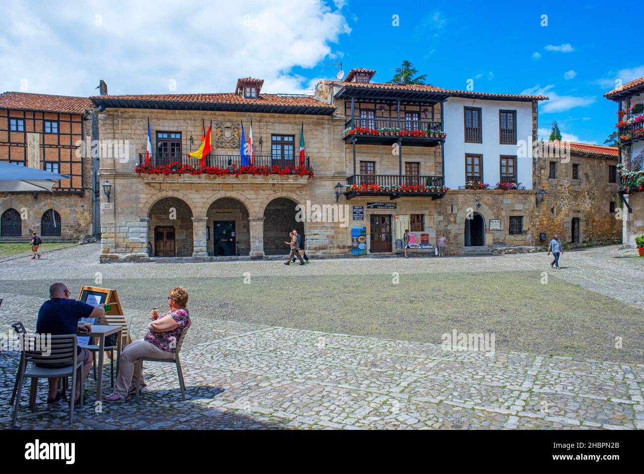 Plaza Mayor Main Central Square In Santillana Del Mar Historic Town plaza-mayor-main-central-square-in-santillana-del-mar-historic-town