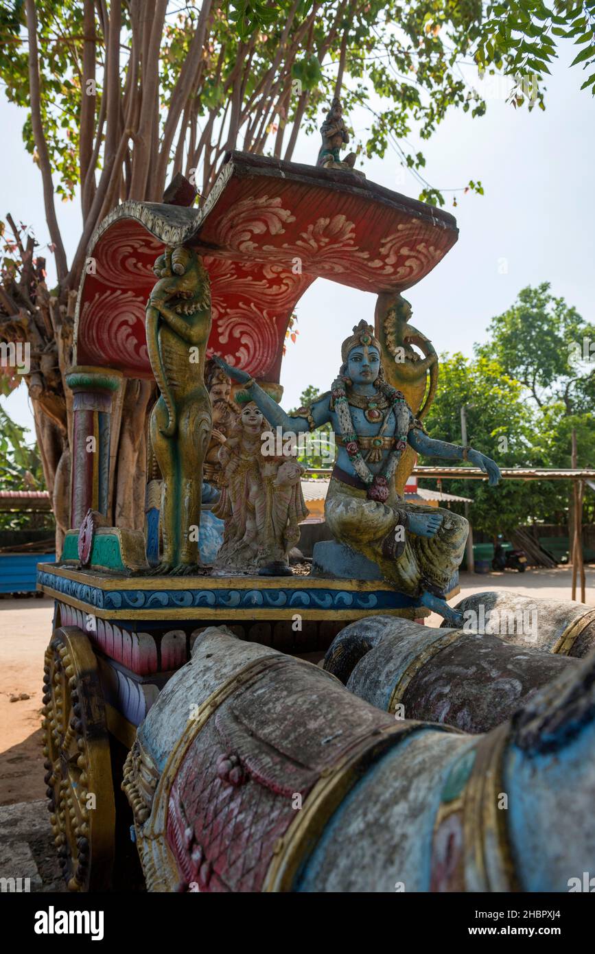 Sri Lanka, Northern Province, Province du Nord, Nördliche Provinz, région de Jaffna, region, temple d’Hanumān, Hanuman Tempel, Hanumān temple Stock Photo