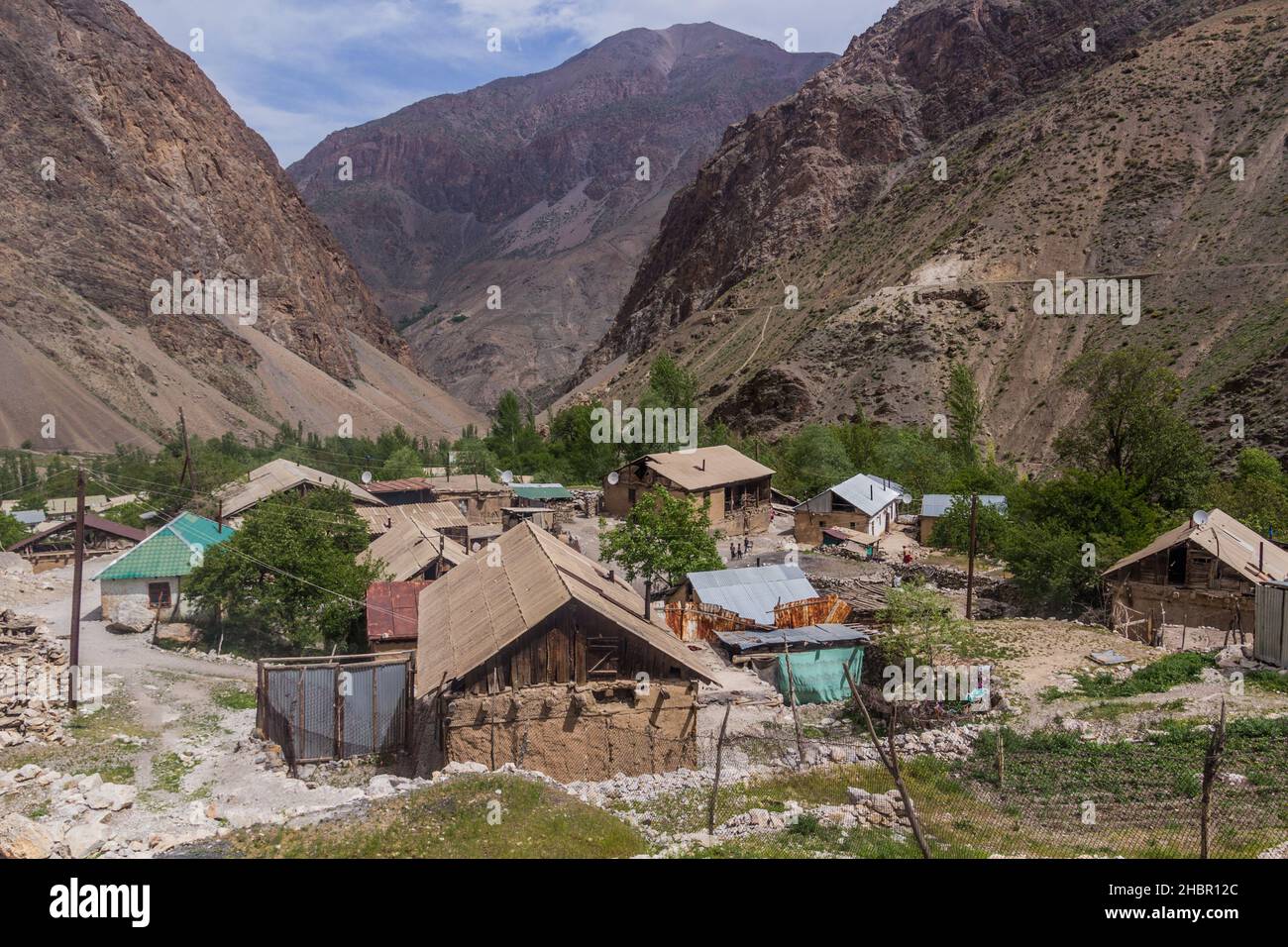 padrud-village-in-marguzor-haft-kul-in-fann-mountains-tajikistan-stock