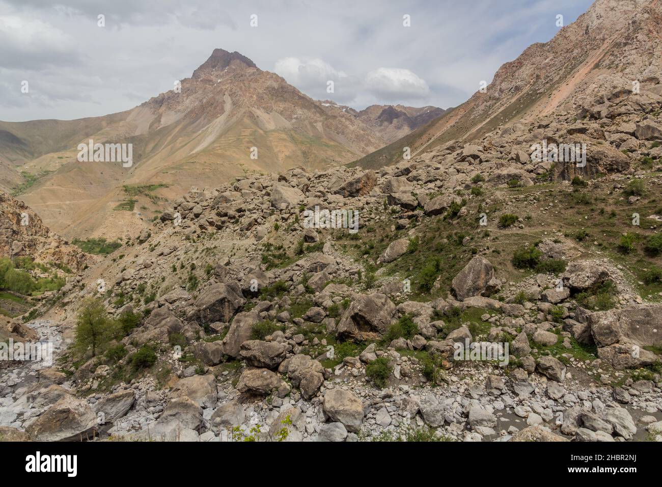 Landscape Of Marguzor Haft Kul In Fann Mountains Tajikistan Stock landscape-of-marguzor-haft-kul-in-fann-mountains-tajikistan-stock
