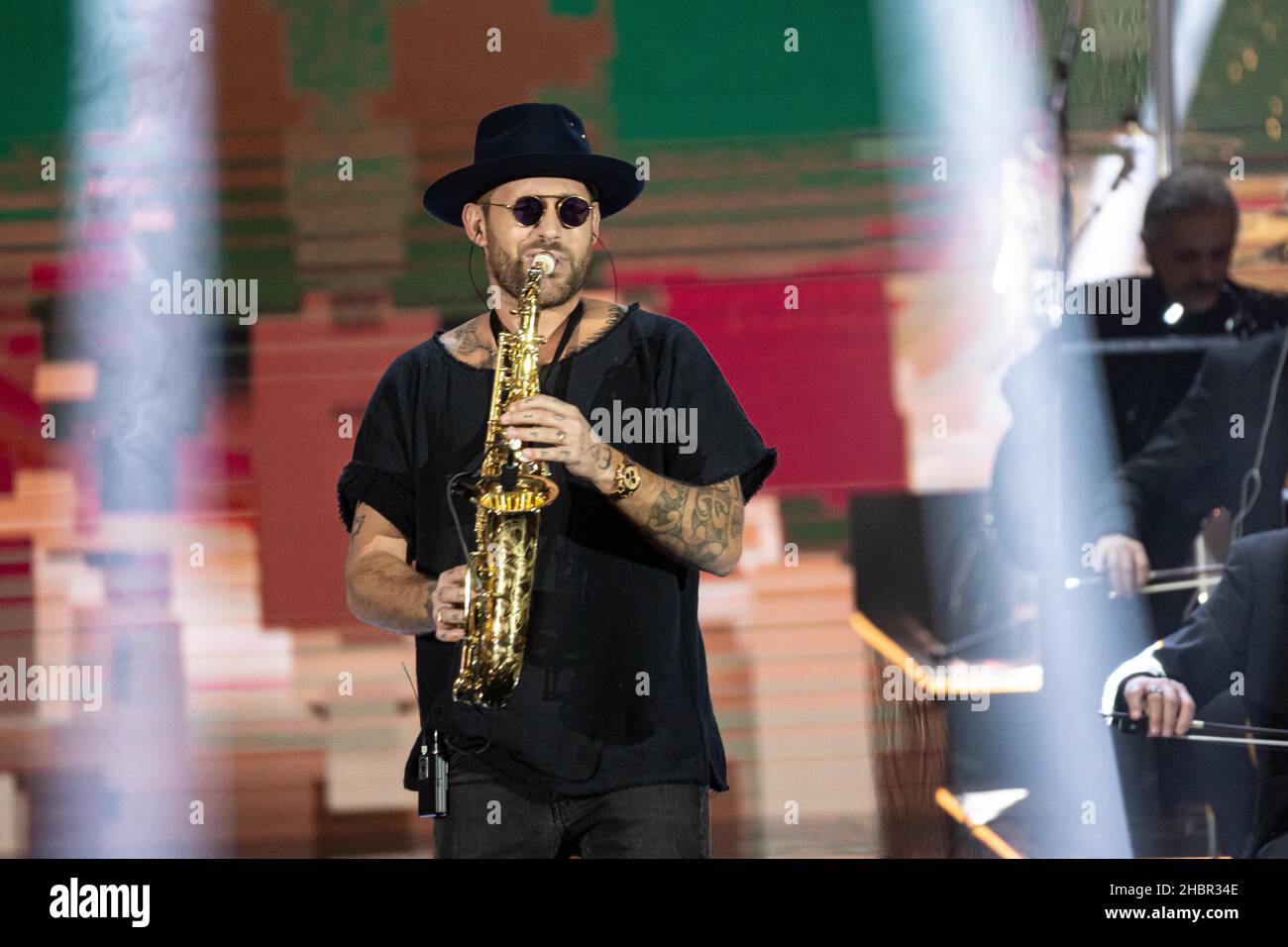 Rome, Italy, December 16, 2021 - Jimmy Sax perform at