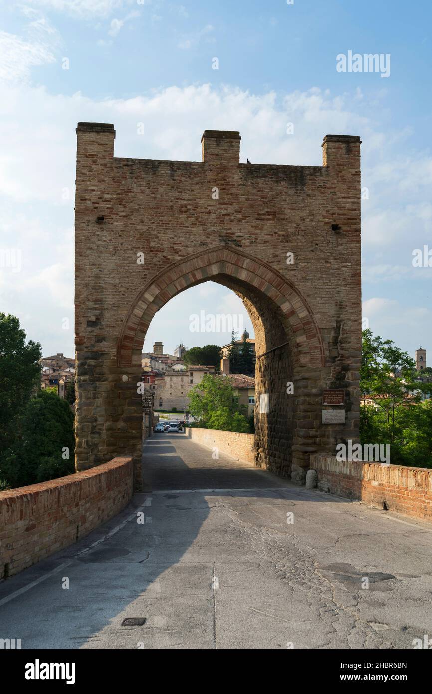 Devil's Bridge, Tolentino, Marche, Italy, Europe Stock Photo