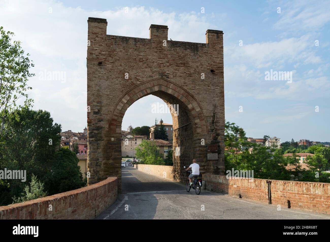 Devil's Bridge, Tolentino, Marche, Italy, Europe Stock Photo