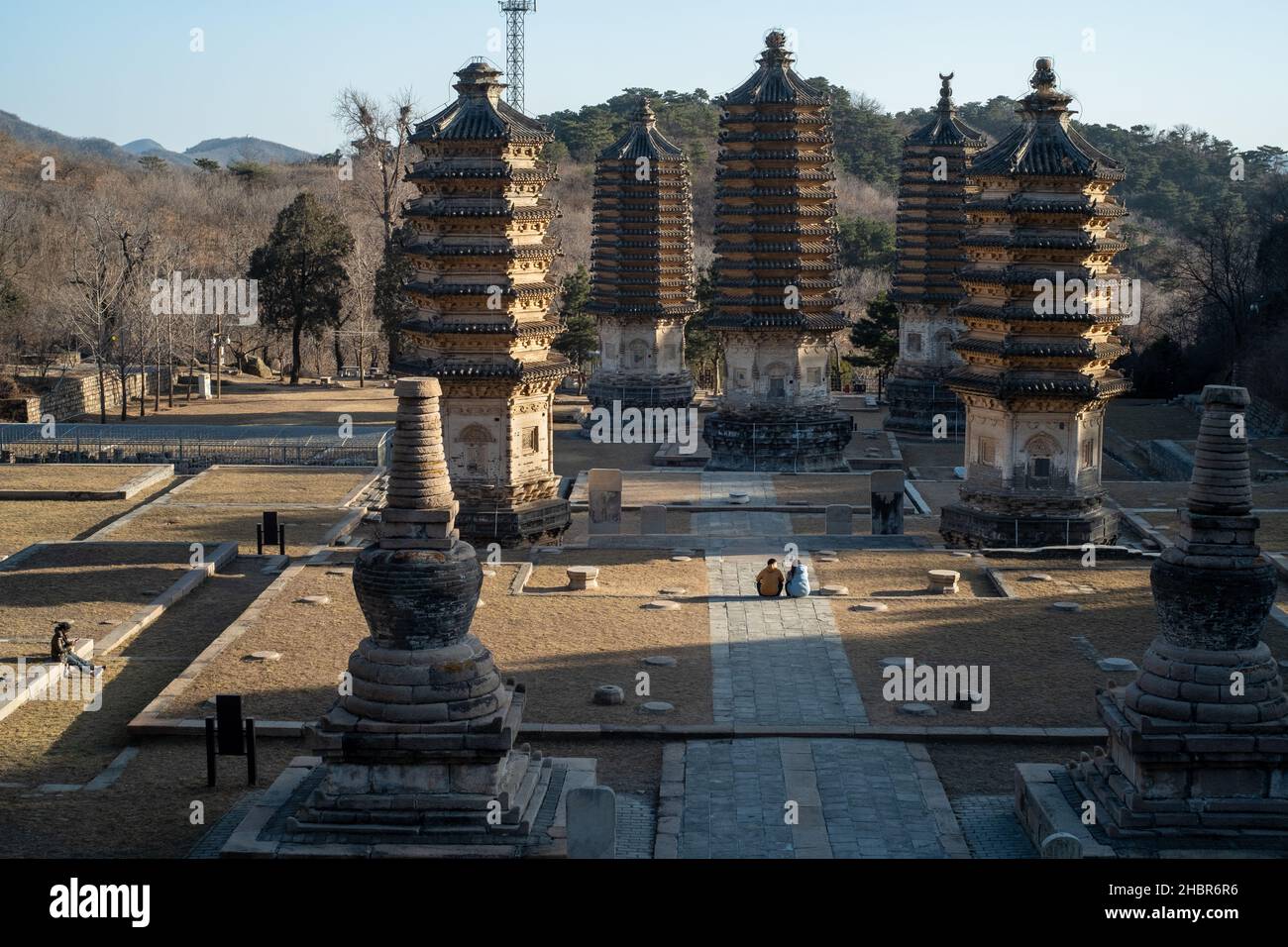 Yinshan Talin (Yinshan Pagoda park) in Yanshou Town, Changping District, Beijing, China. Stock Photo