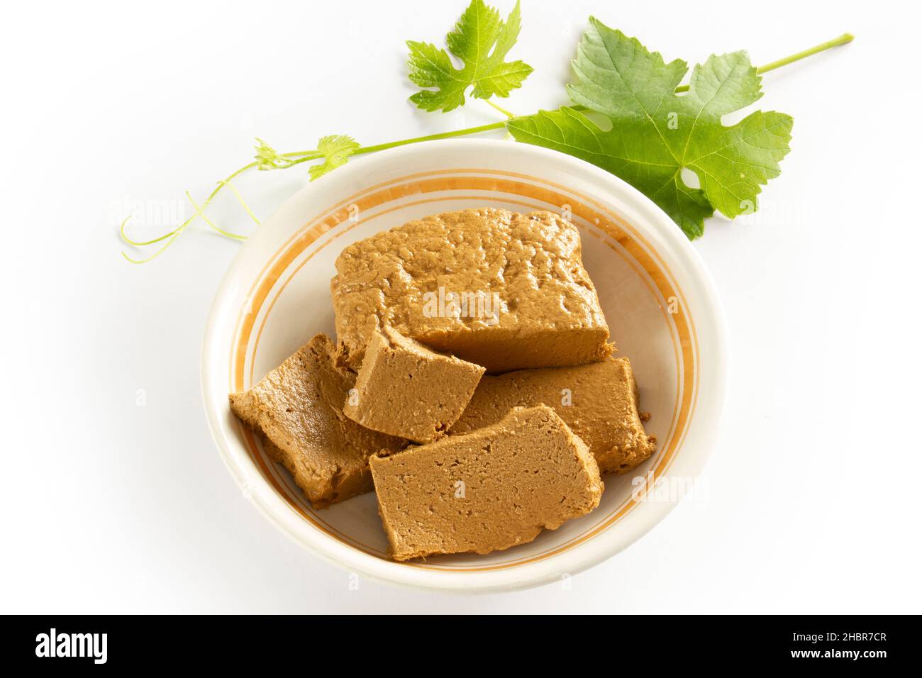 Halva made with grape molasses Stock Photo Alamy
