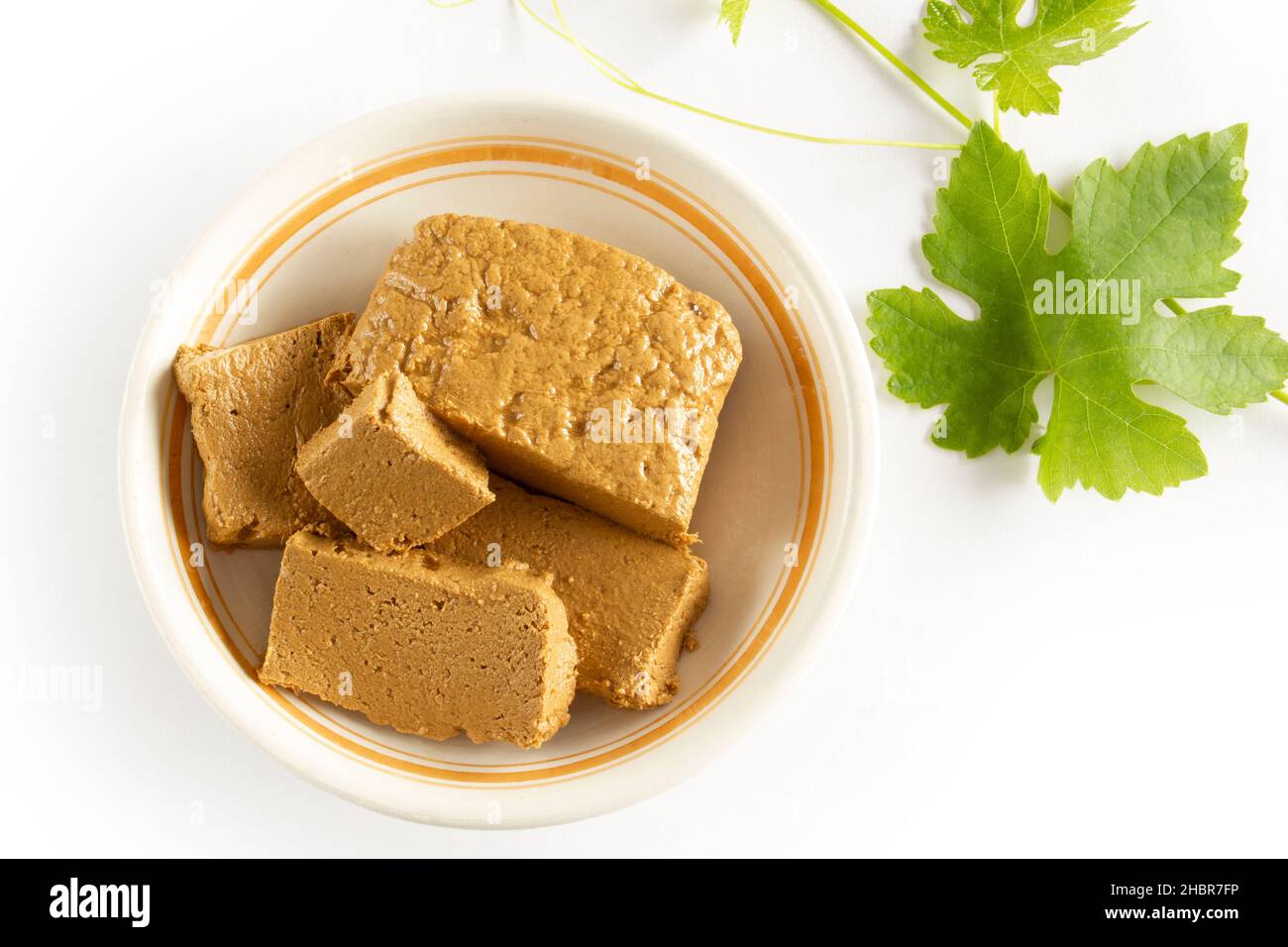 Halva made with grape molasses Stock Photo Alamy