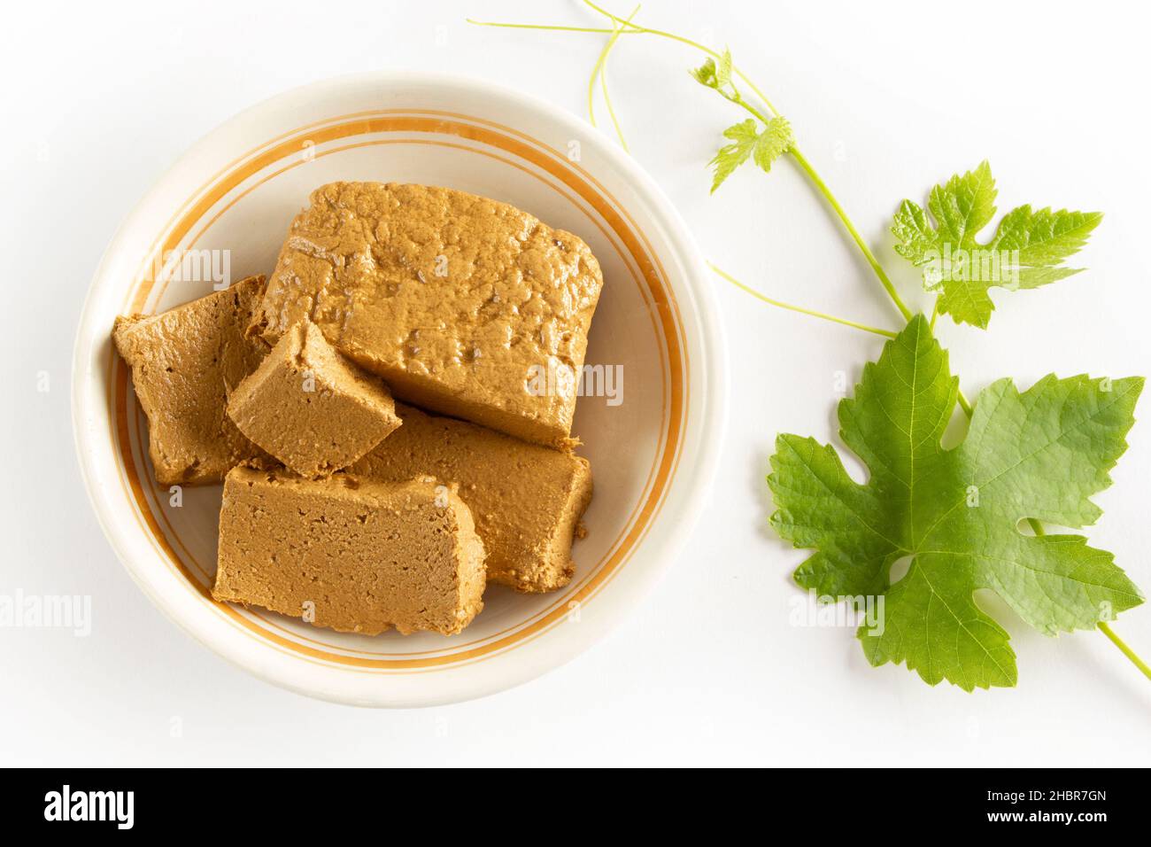 Halva made with grape molasses Stock Photo Alamy