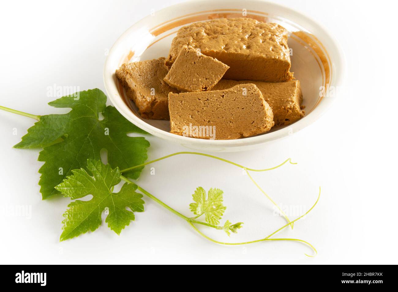 Halva made with grape molasses Stock Photo Alamy