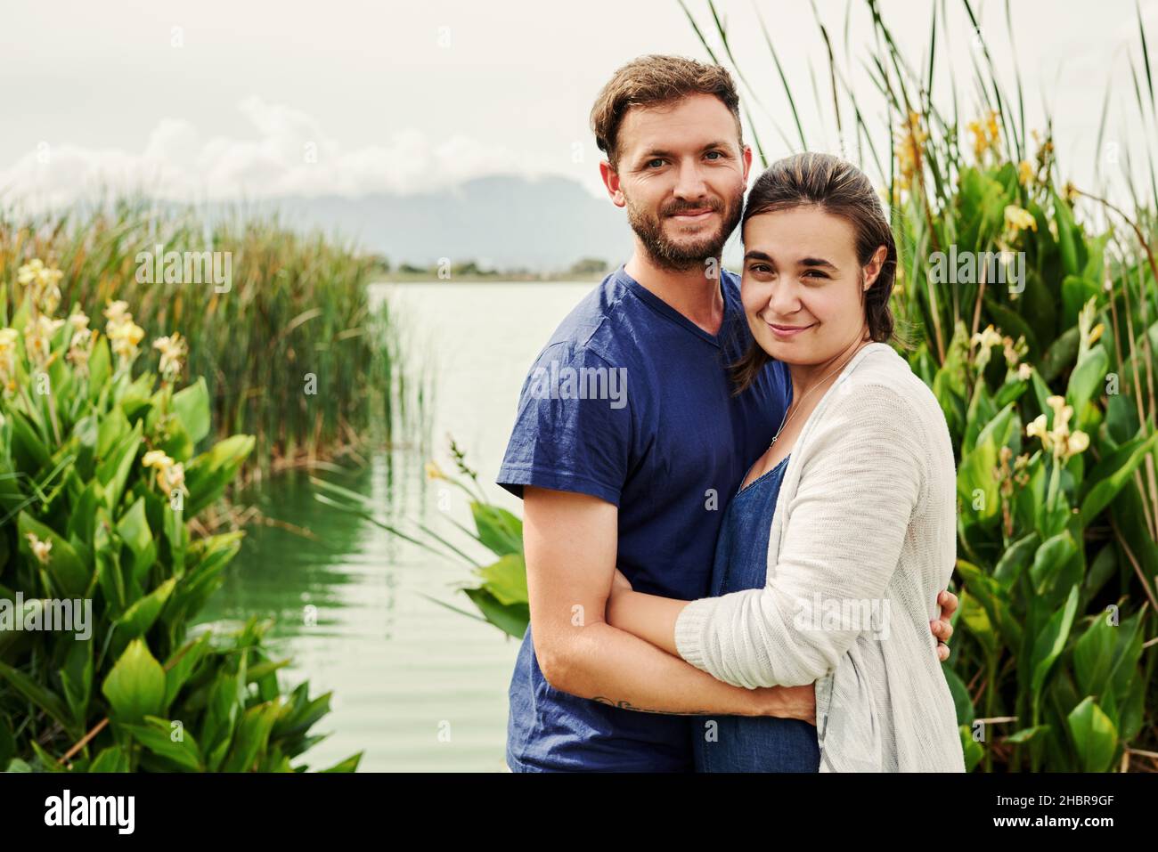 We chose love and happiness over everything else Stock Photo