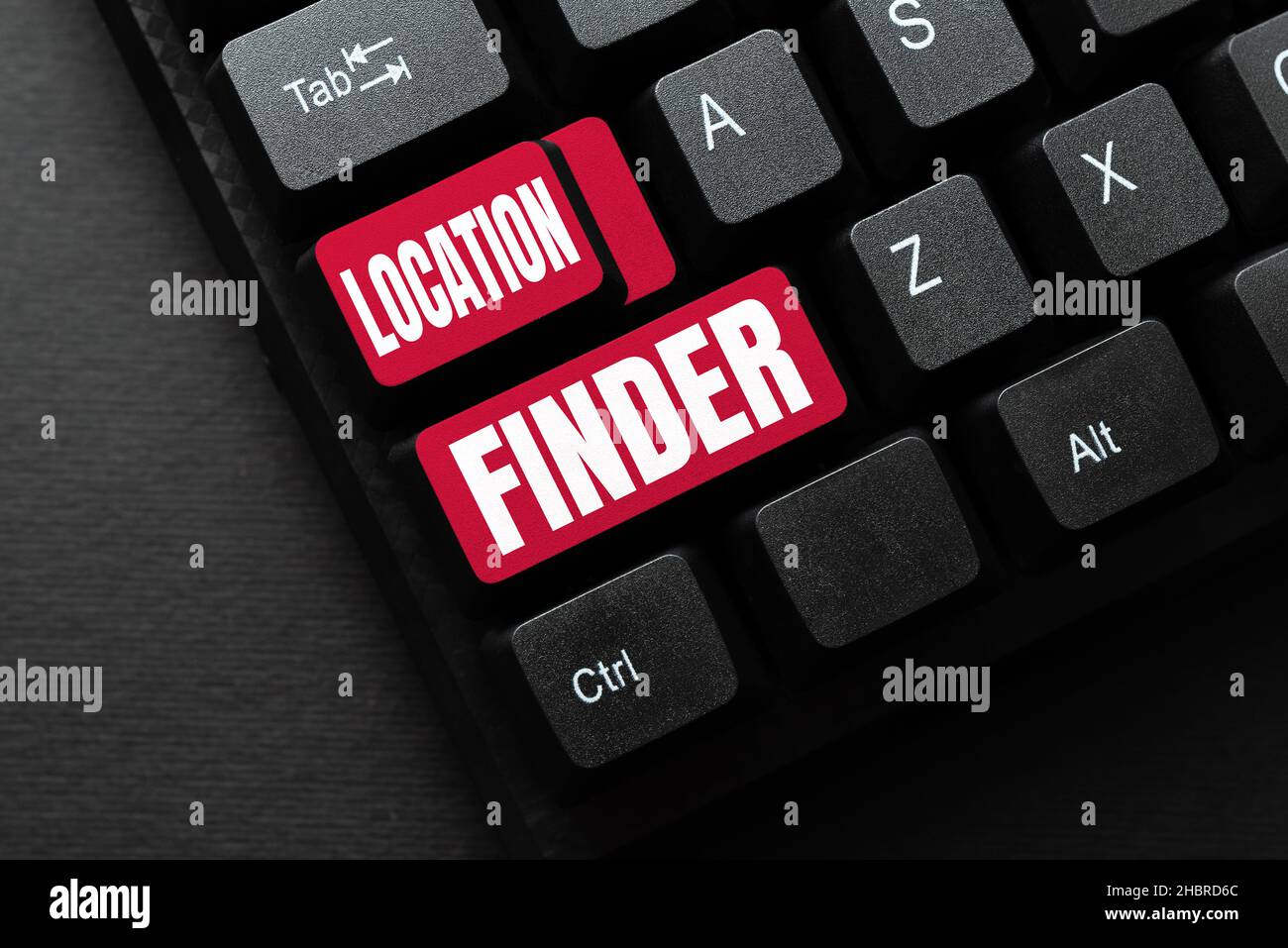 Conceptual display Location Finder. Business overview A service featured to find the address of a selected place Downloading And Writing Online Stock Photo