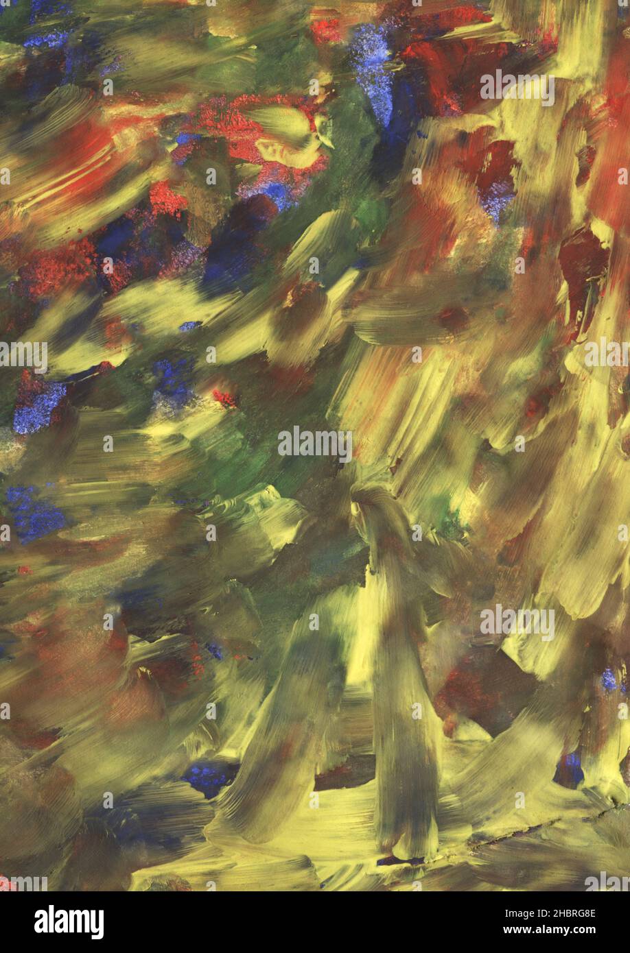 Abstract art background. Acrylic painting on canvas with color texture ...
