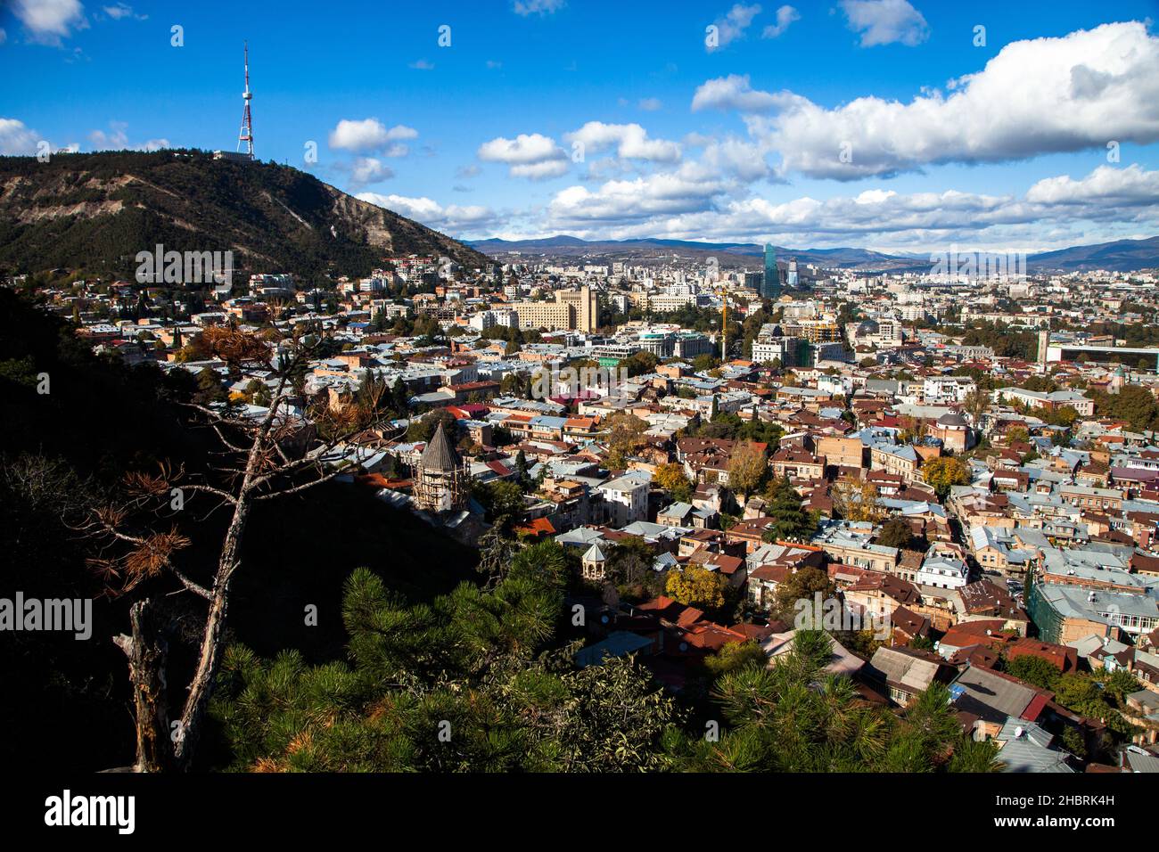 Old Tbilisi city view,Tbilisi is the capital city of Georgia Stock Photo