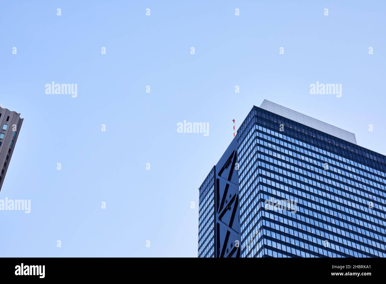Top of Shinjuku Mitsui Building, high-rise building in Nishi-Shinjuku, Tokyo, Japan Stock Photo