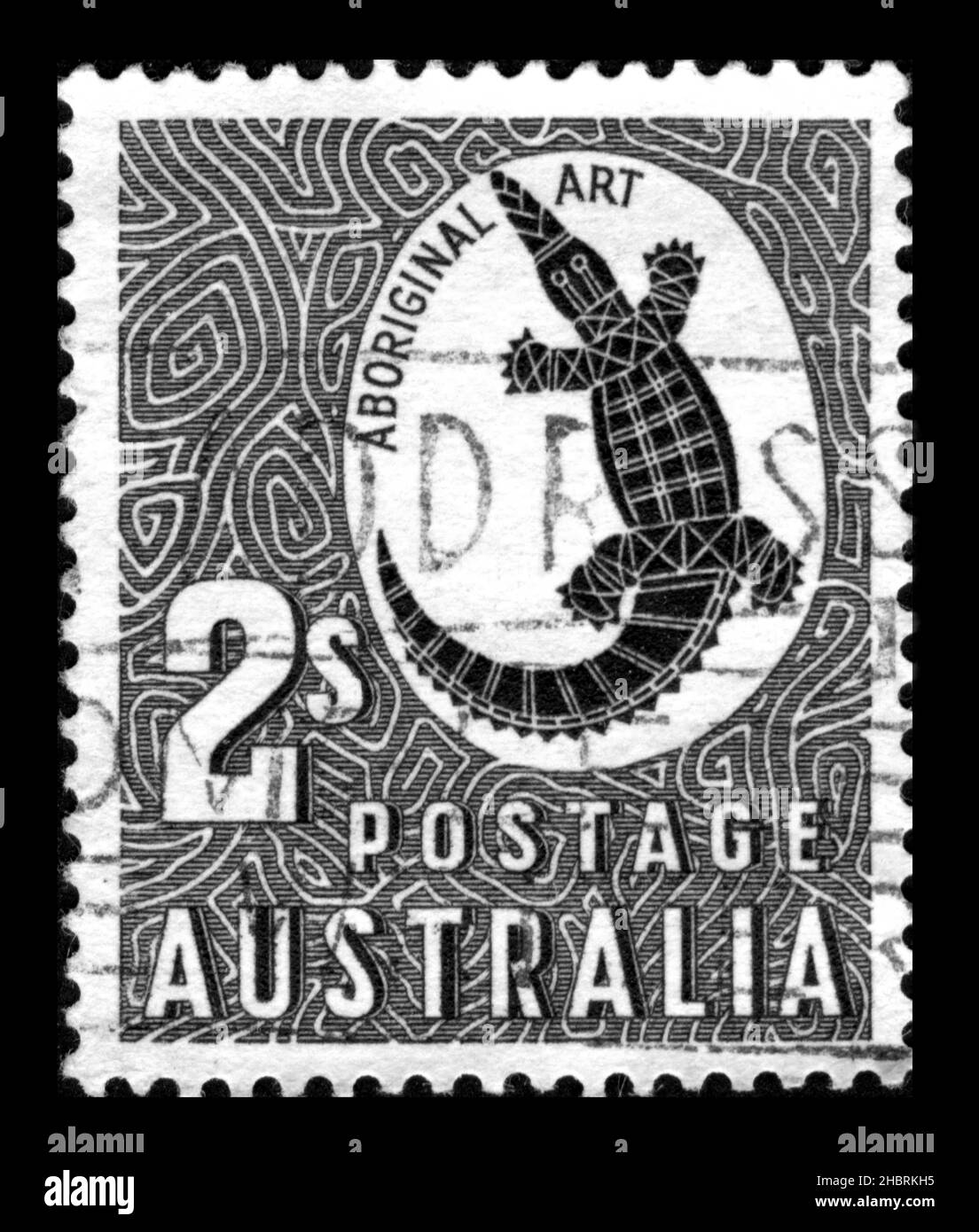 Postage stamp australia Black and White Stock Photos & Images - Alamy