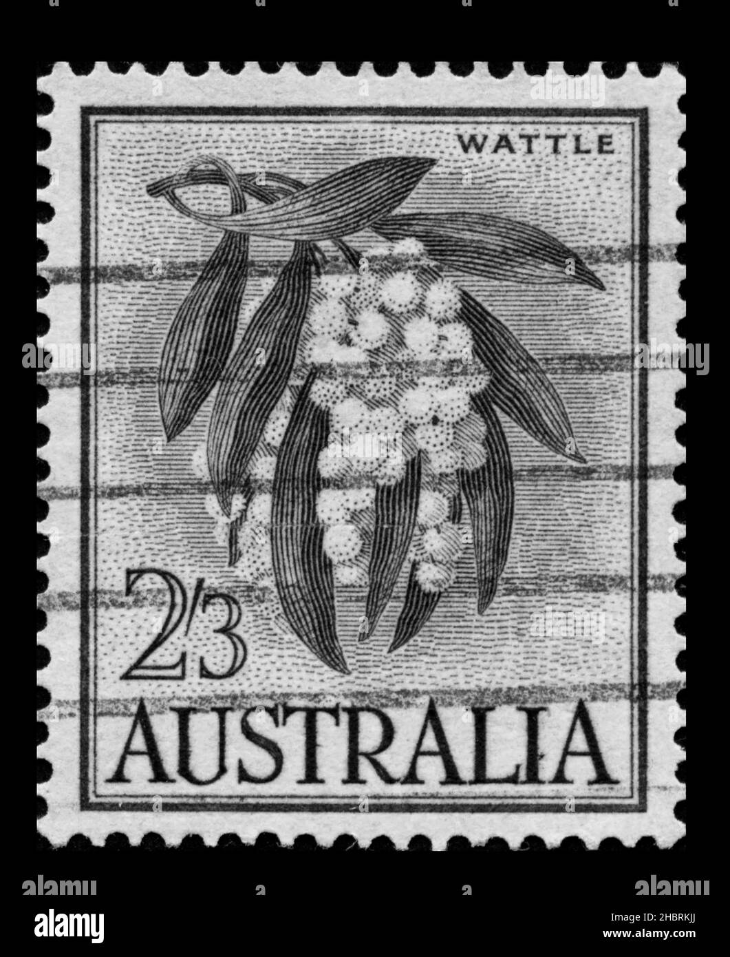 Australia postage stamp Black and White Stock Photos & Images - Alamy