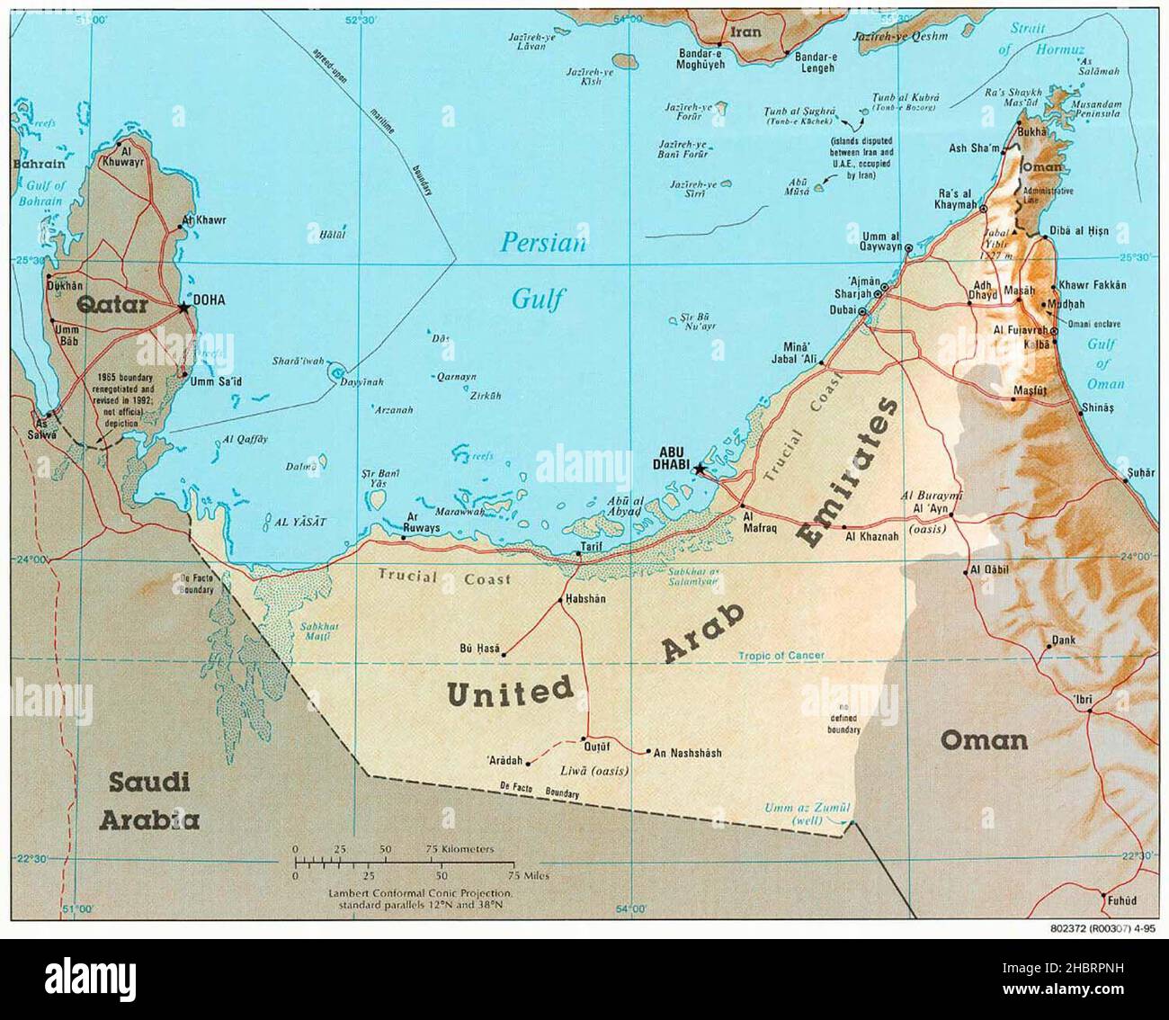 Uae Physical Map