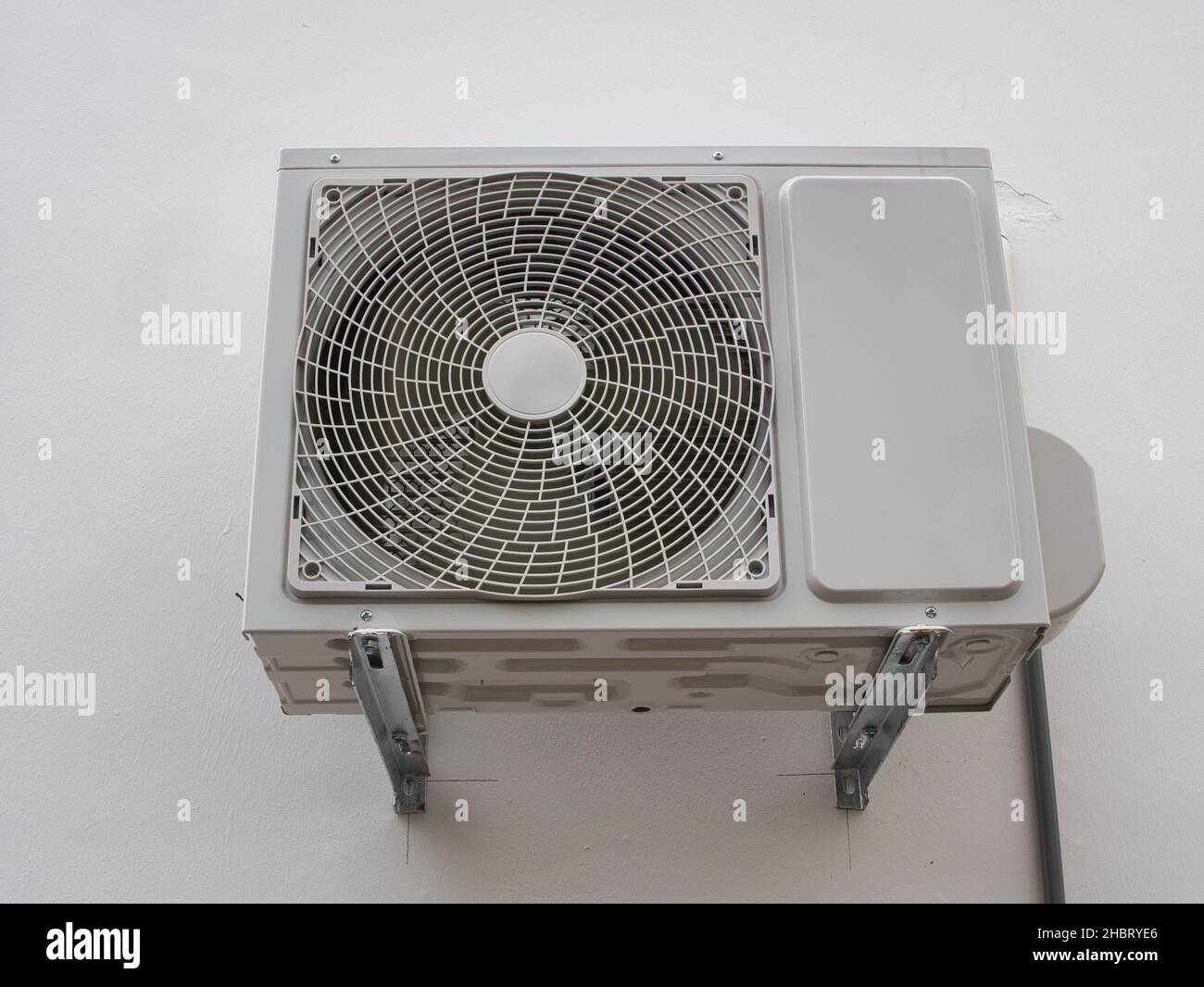 Air conditioner outdoor unit condenser Stock Photo Alamy