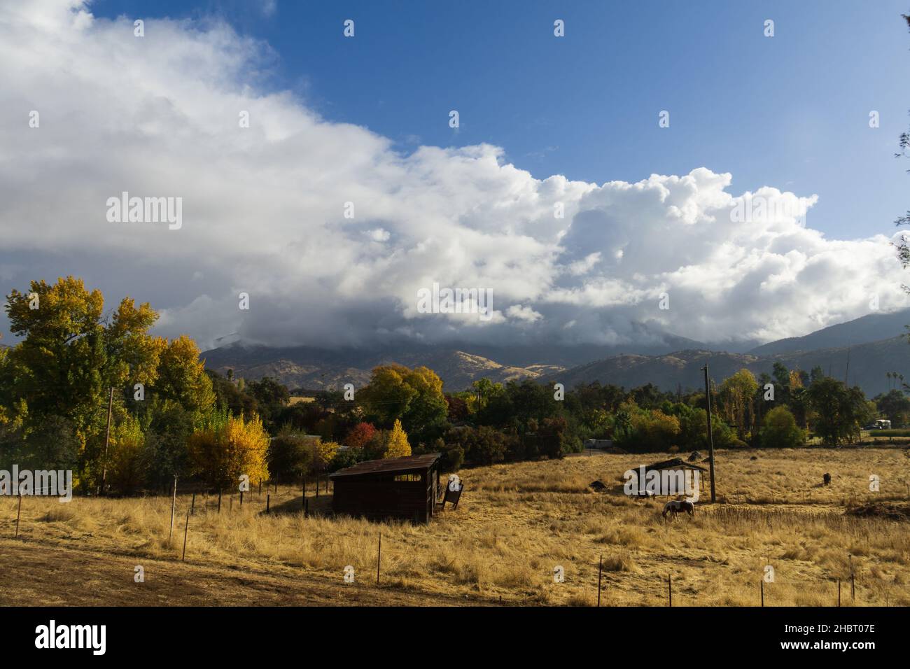 The beautiful cloudscape above the rural area Stock Photo - Alamy