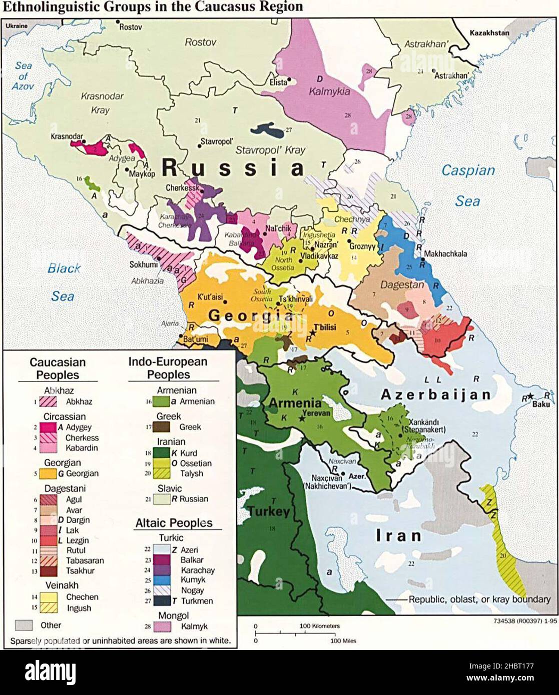 Caucasus region ethno linguistic groups hi-res stock photography and ...