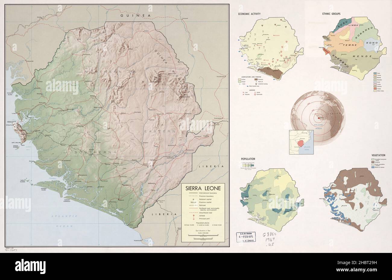 1969 sierra leone map hi-res stock photography and images - Alamy