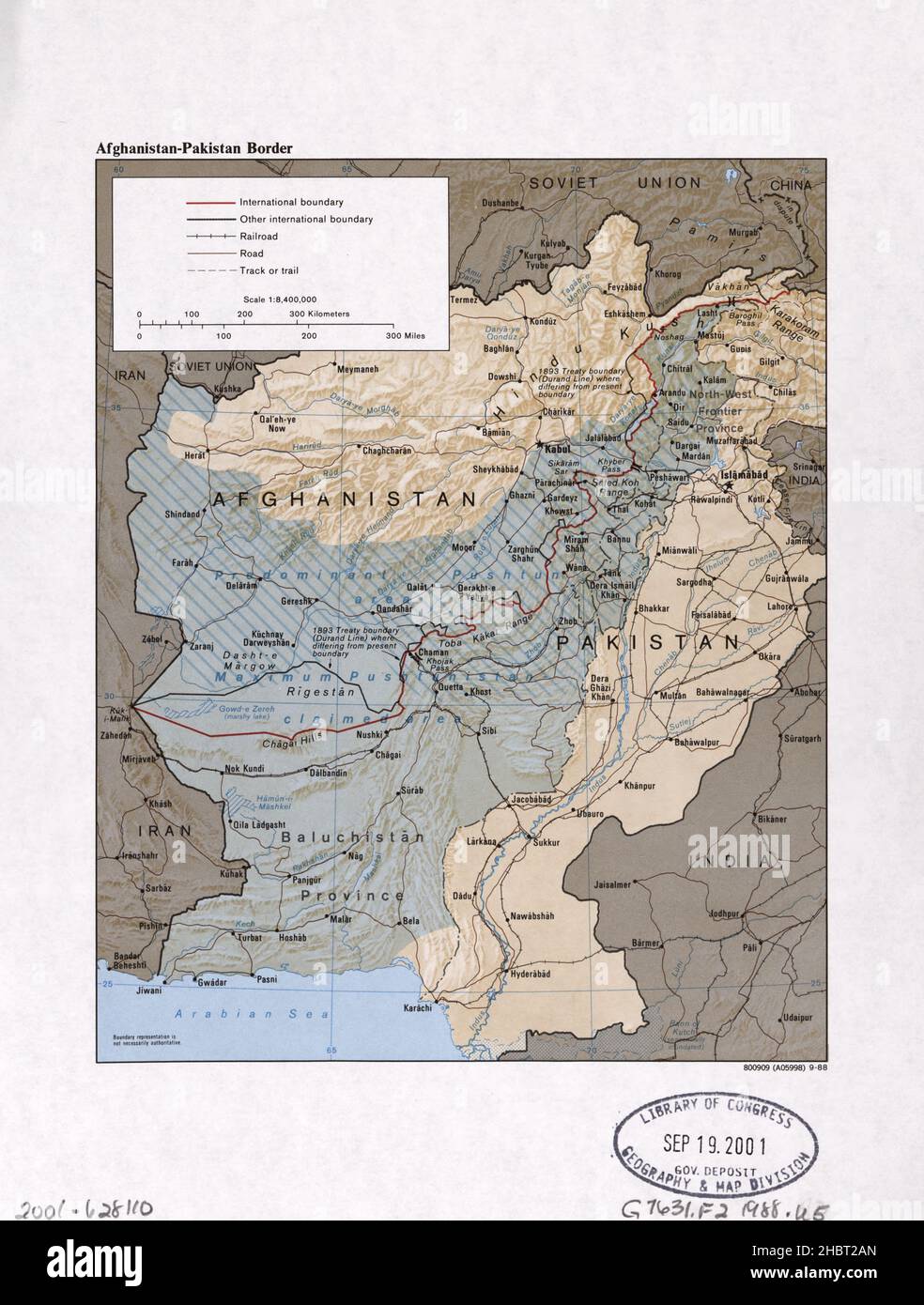 Afghanistan pakistan border map hi-res stock photography and images - Alamy, image size:984x1390