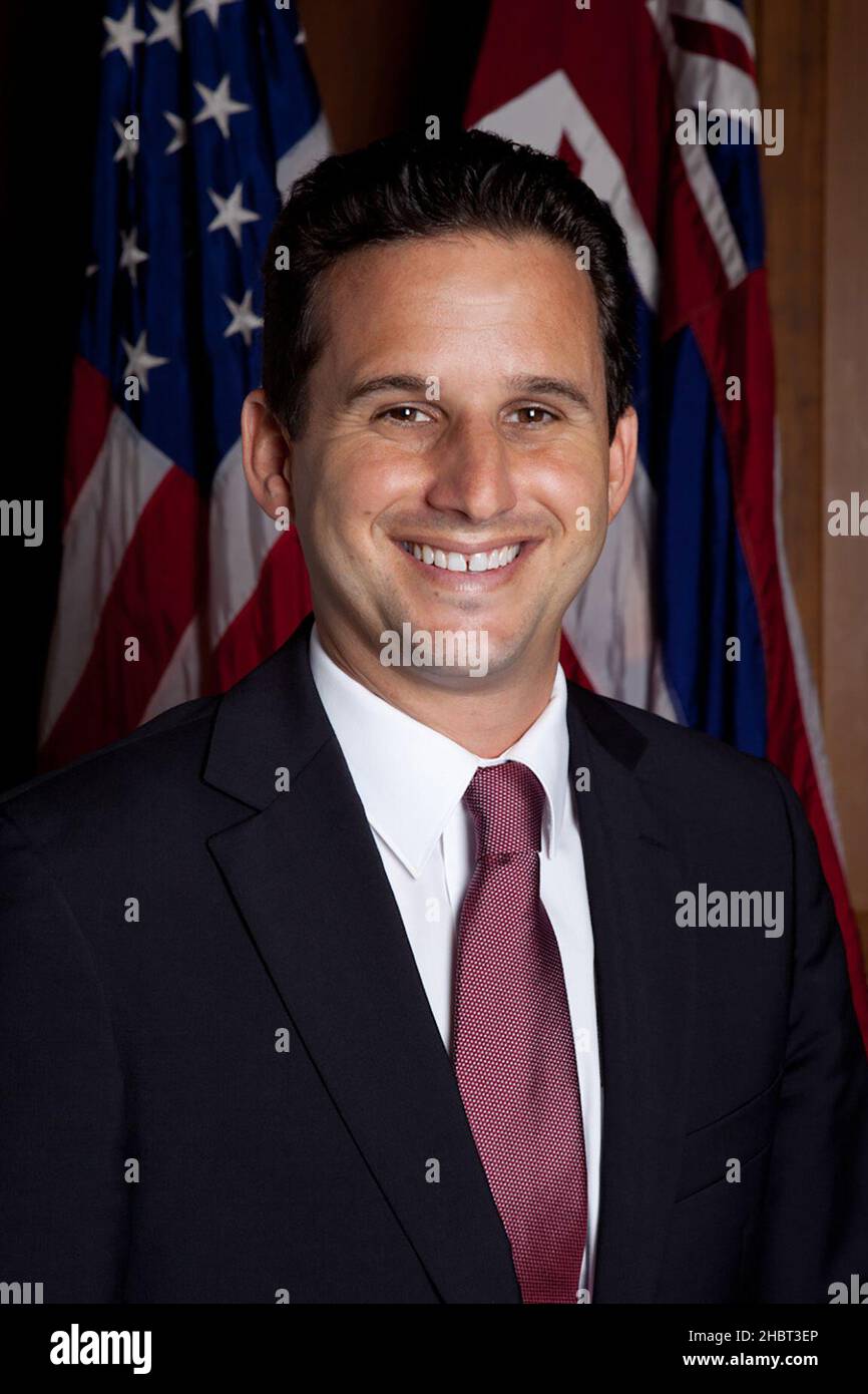 Official portrait of U.S. Senator Brian Schatz ca.  3 March 2011 Stock Photo