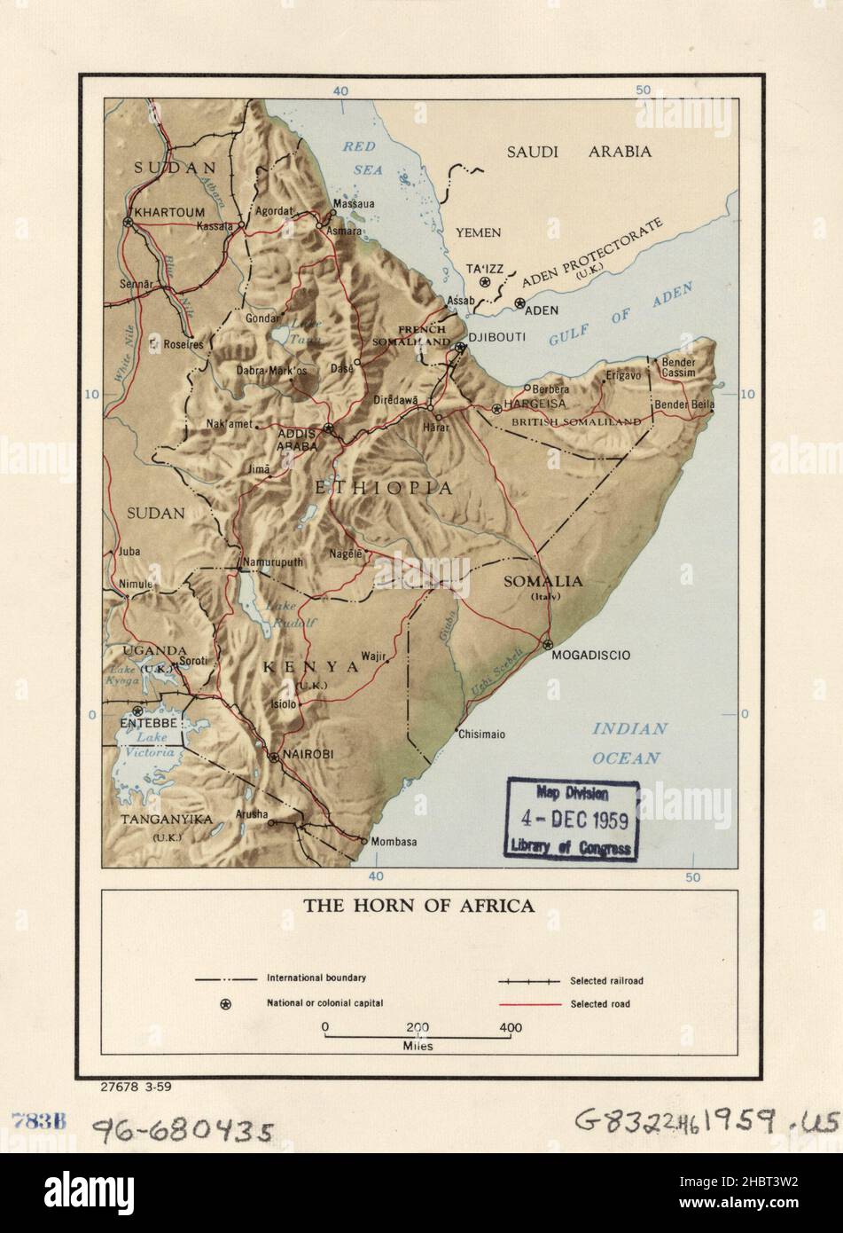 Horn of africa map hi-res stock photography and images - Alamy