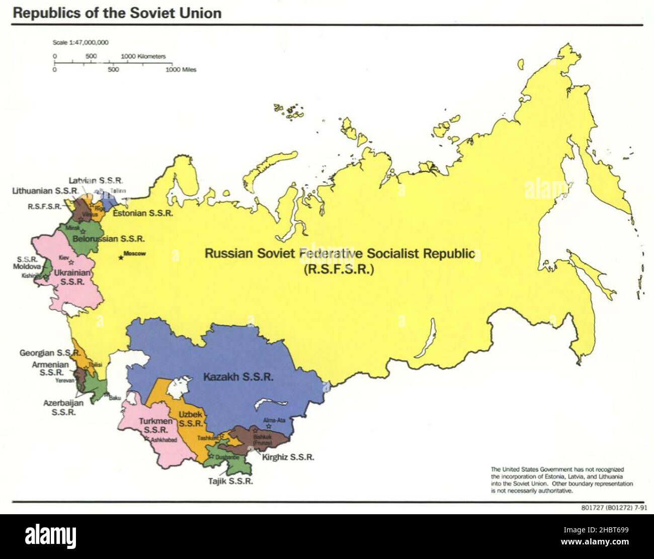 Soviet union map hi-res stock photography and images - Alamy