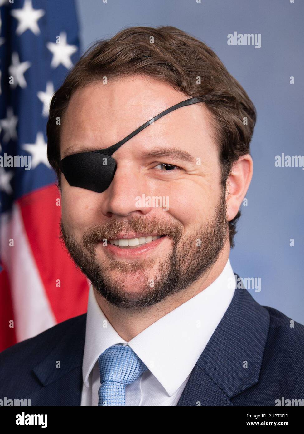 Official portrait of US Rep Dan Crenshaw ca. 19 December 2019 Stock Photo