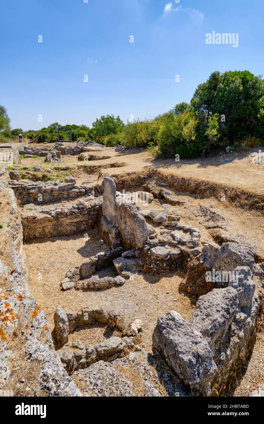 Ruins of the arab village of Chibanes, Arrabida Nature Park. Palmela, Portugal Stock Photo