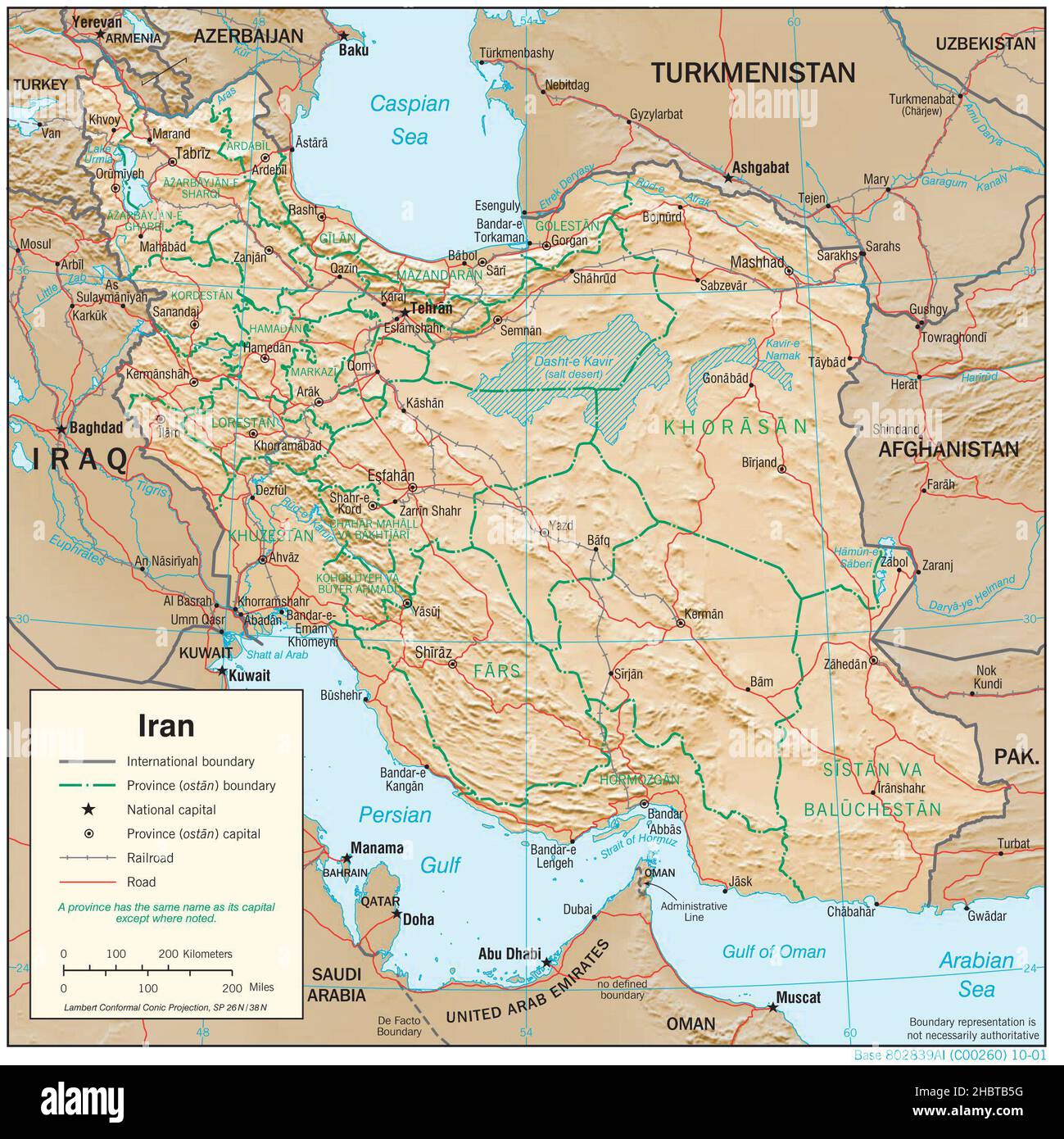 Topographic map of iran hi-res stock photography and images - Alamy