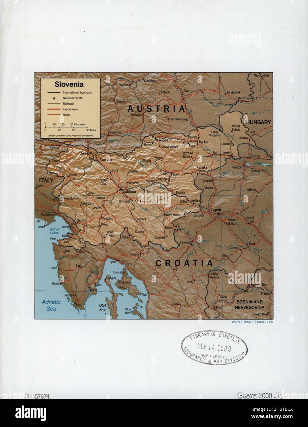 2000 slovenia map hi-res stock photography and images - Alamy