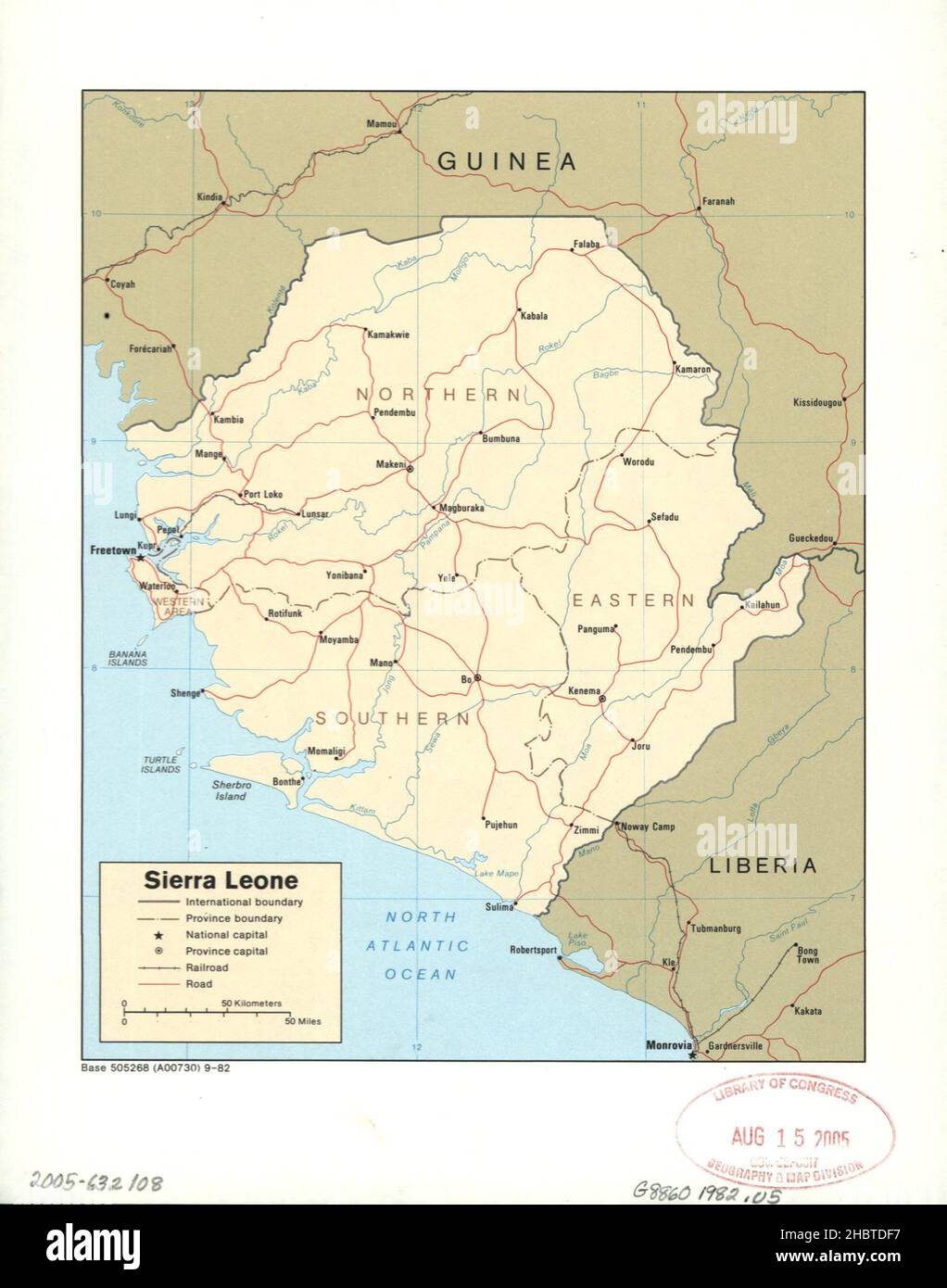 1982 sierra leone map hi-res stock photography and images - Alamy