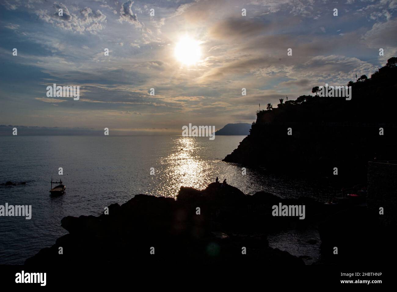 Exploring the Italian coastline Stock Photo