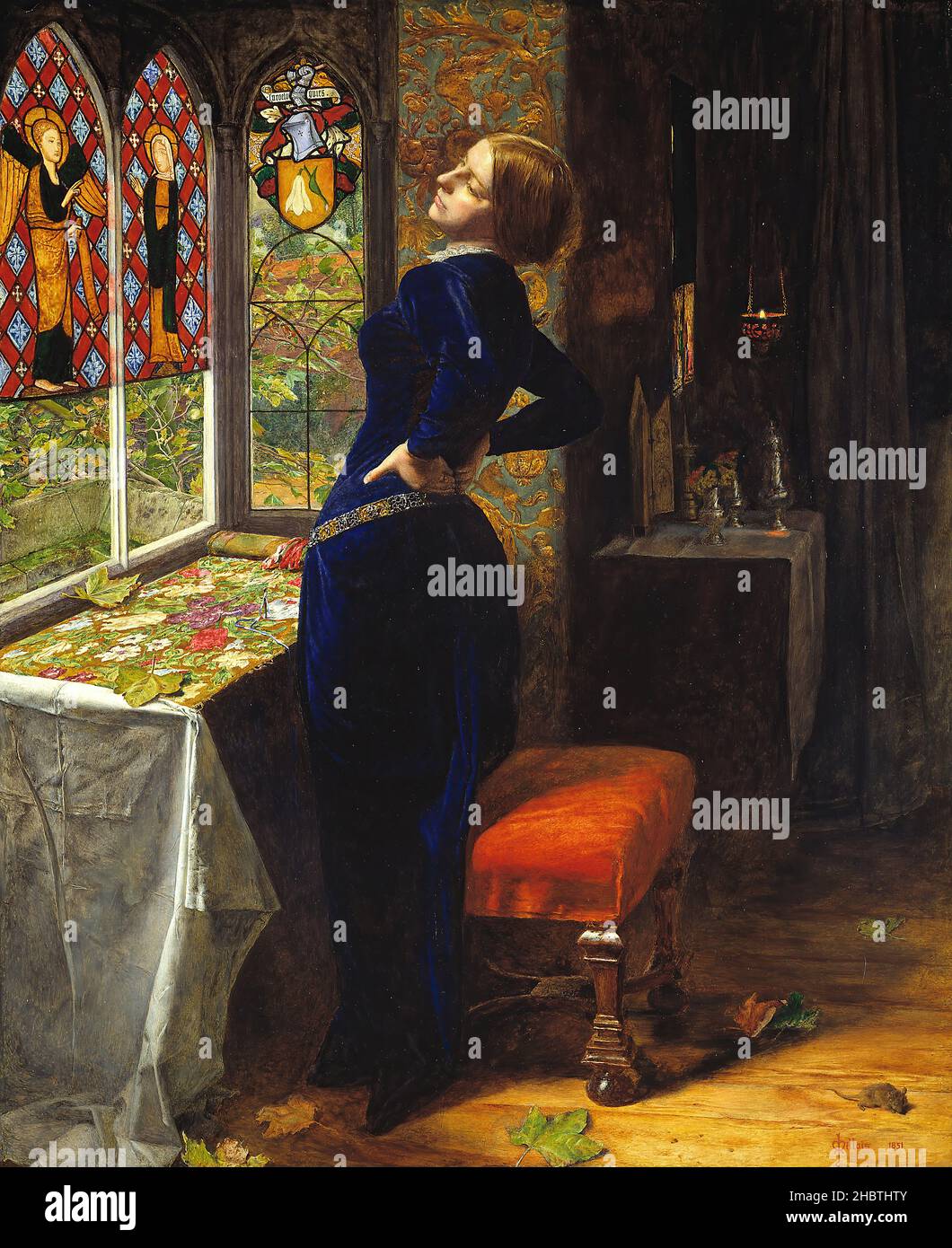 John Everett Millais Mariana Stock Photo Alamy