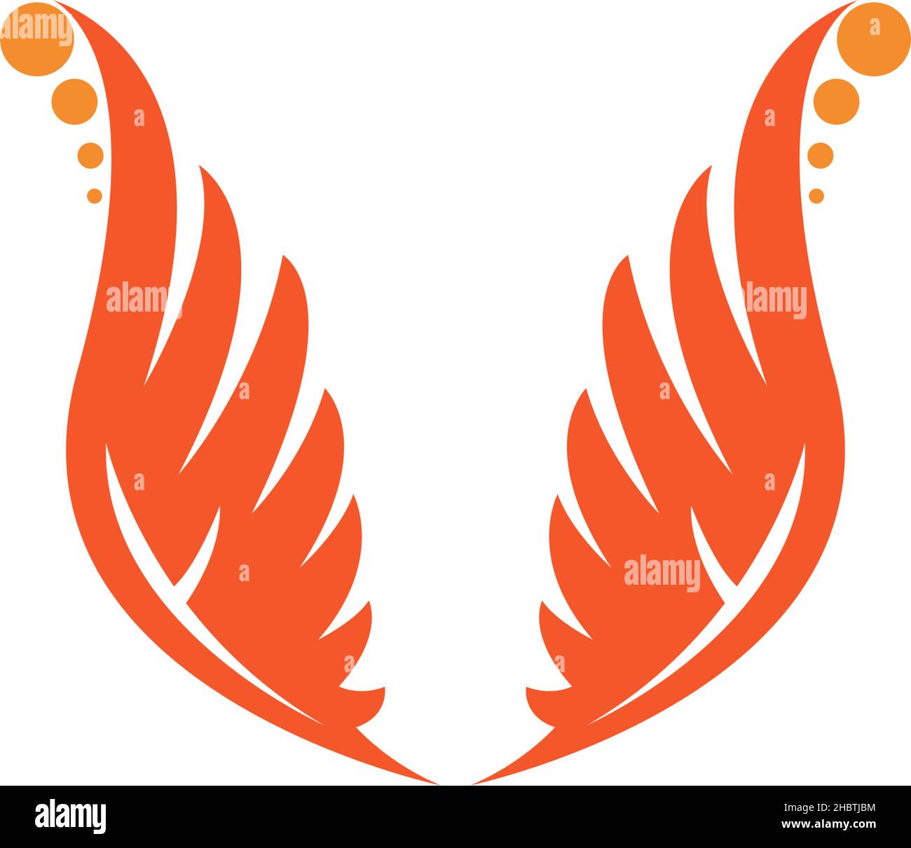 Phoenix logo icon design template vector illustration Stock Vector