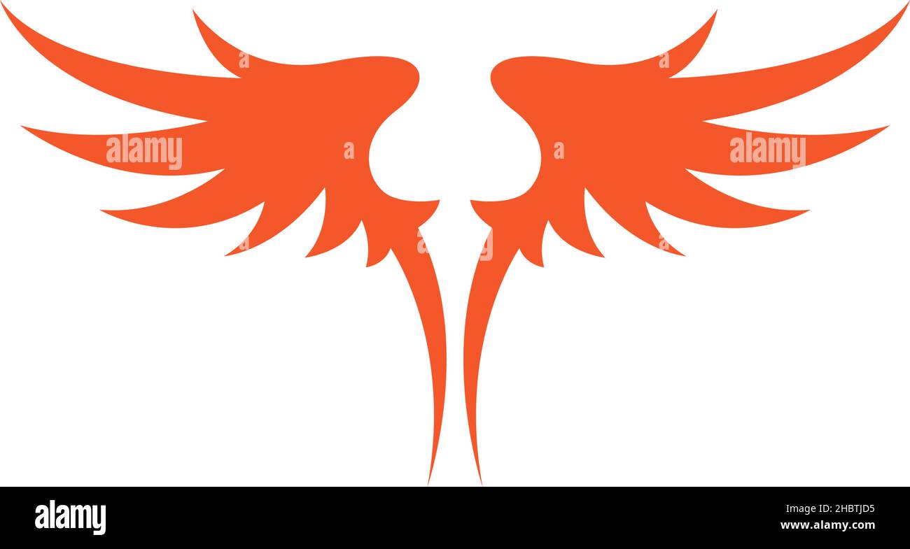 Phoenix logo icon design template vector illustration Stock Vector