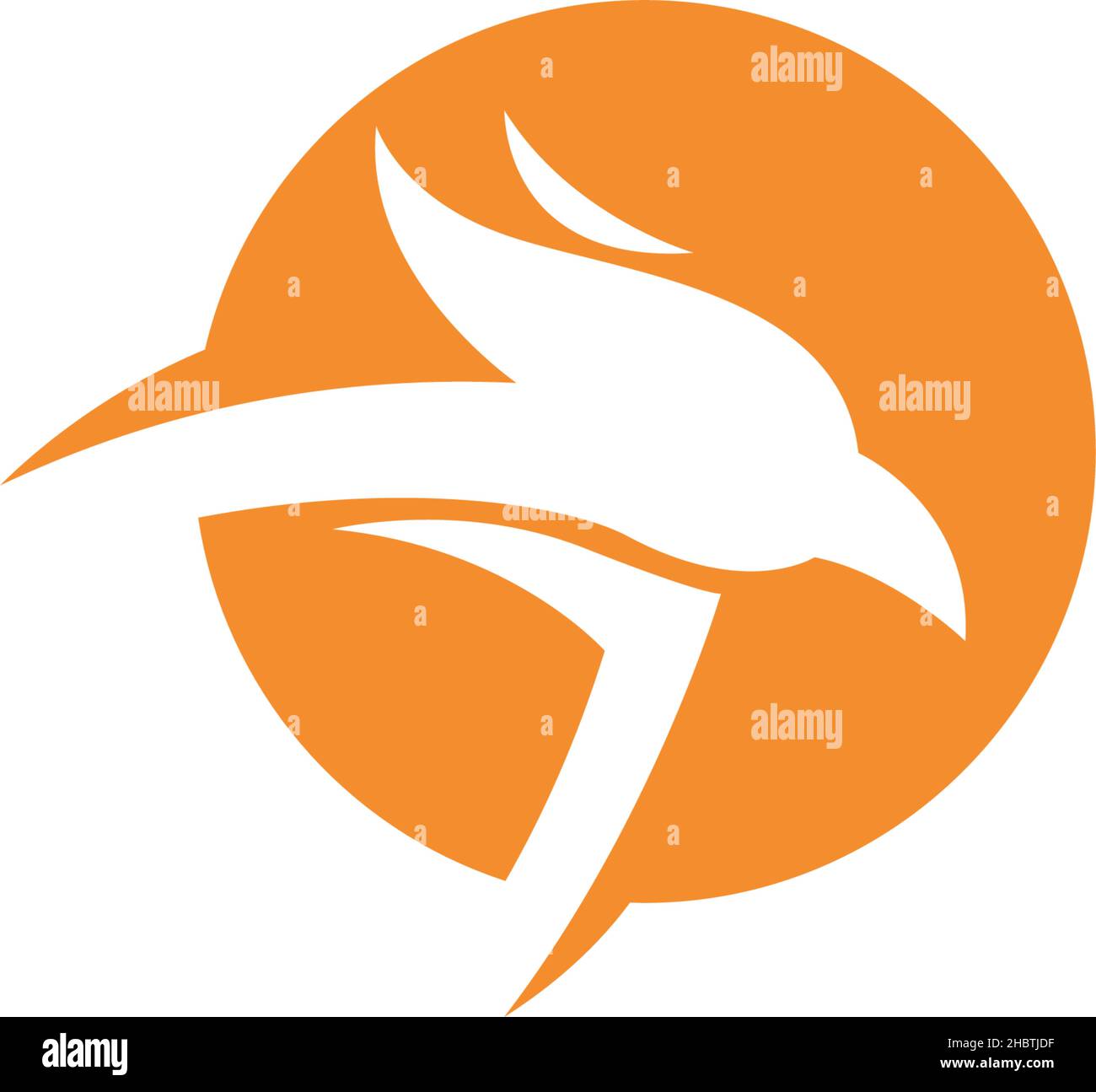 Phoenix logo icon design template vector illustration Stock Vector