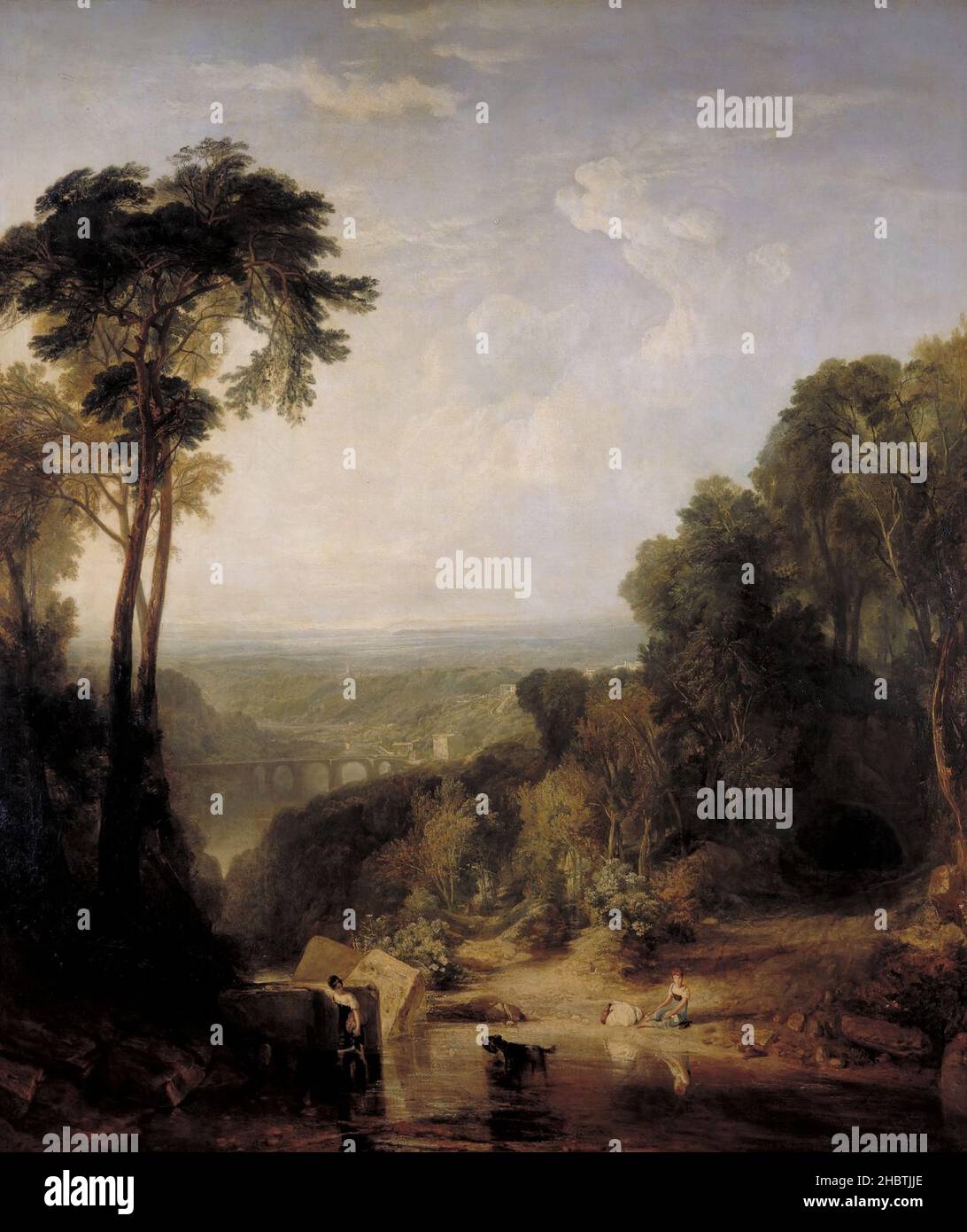 Crossing the Brook painting by J. M. W. Turner Stock Photo - Alamy
