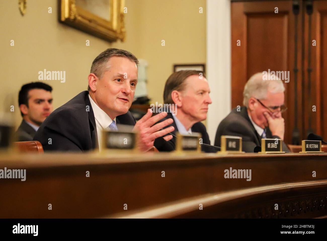 Congressman Bruce Westerman Speaking During A Committee Hearing Ca. 26 ...