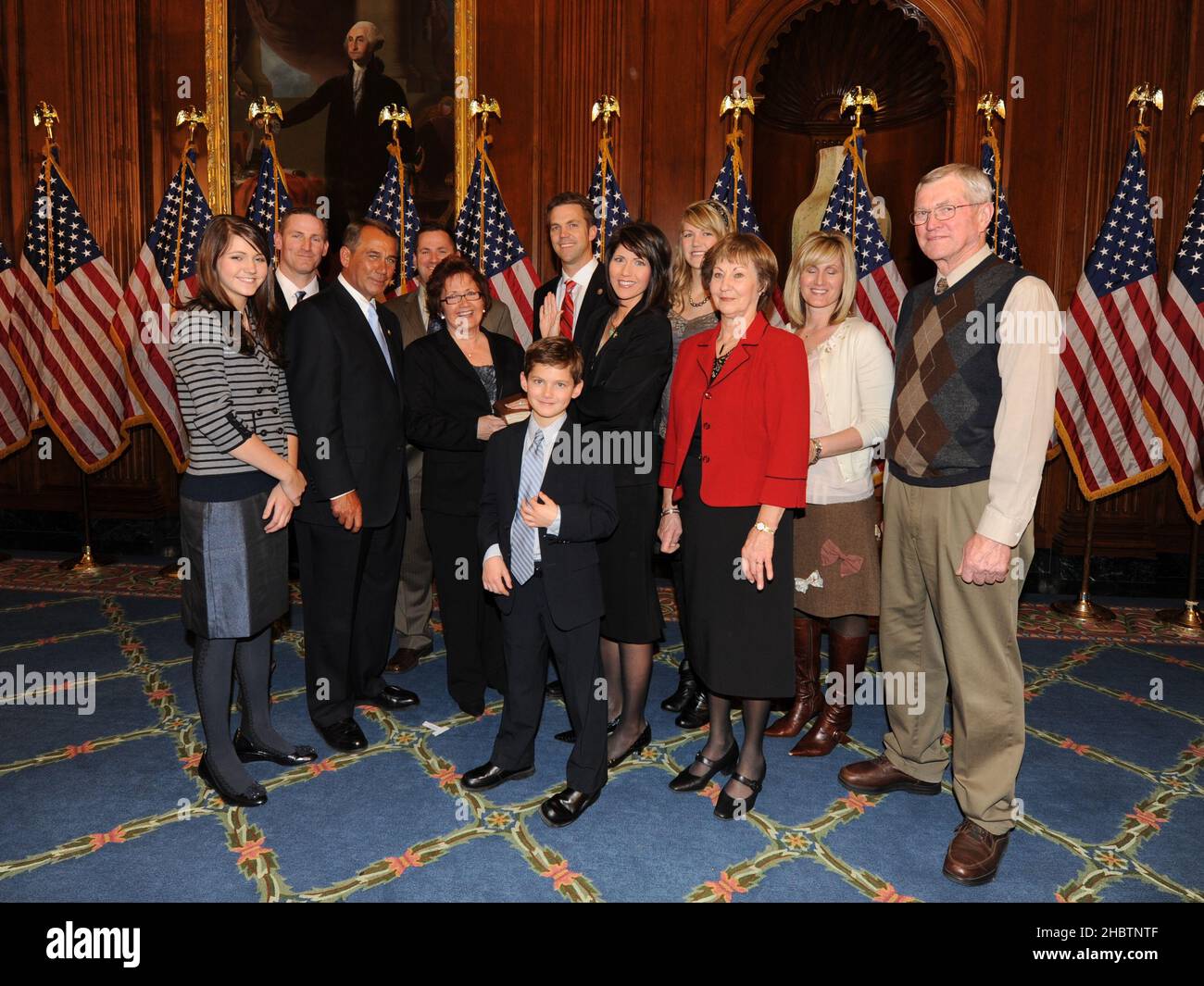 Rep. Kristi Noem & Family at SwearingIn ceremony ca. 5 January 2011(07)