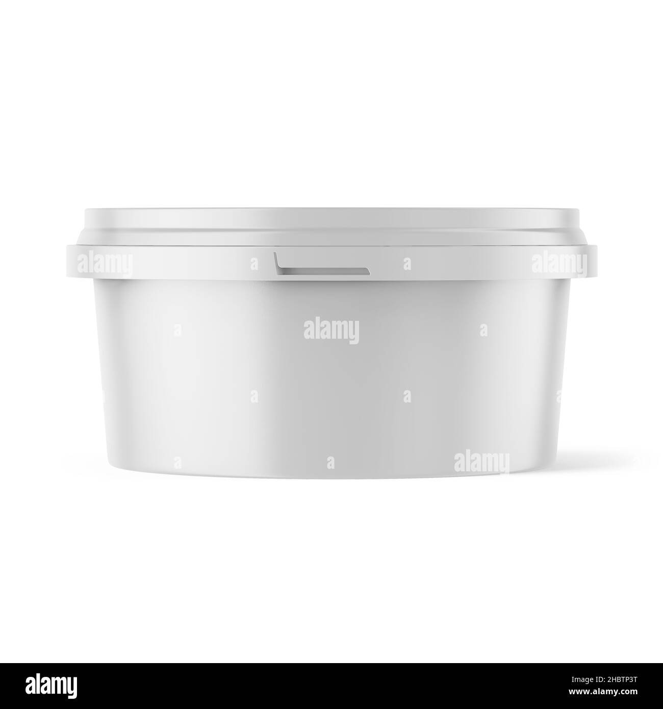 Bucket Mockup 3D Rendering on white background Stock Photo