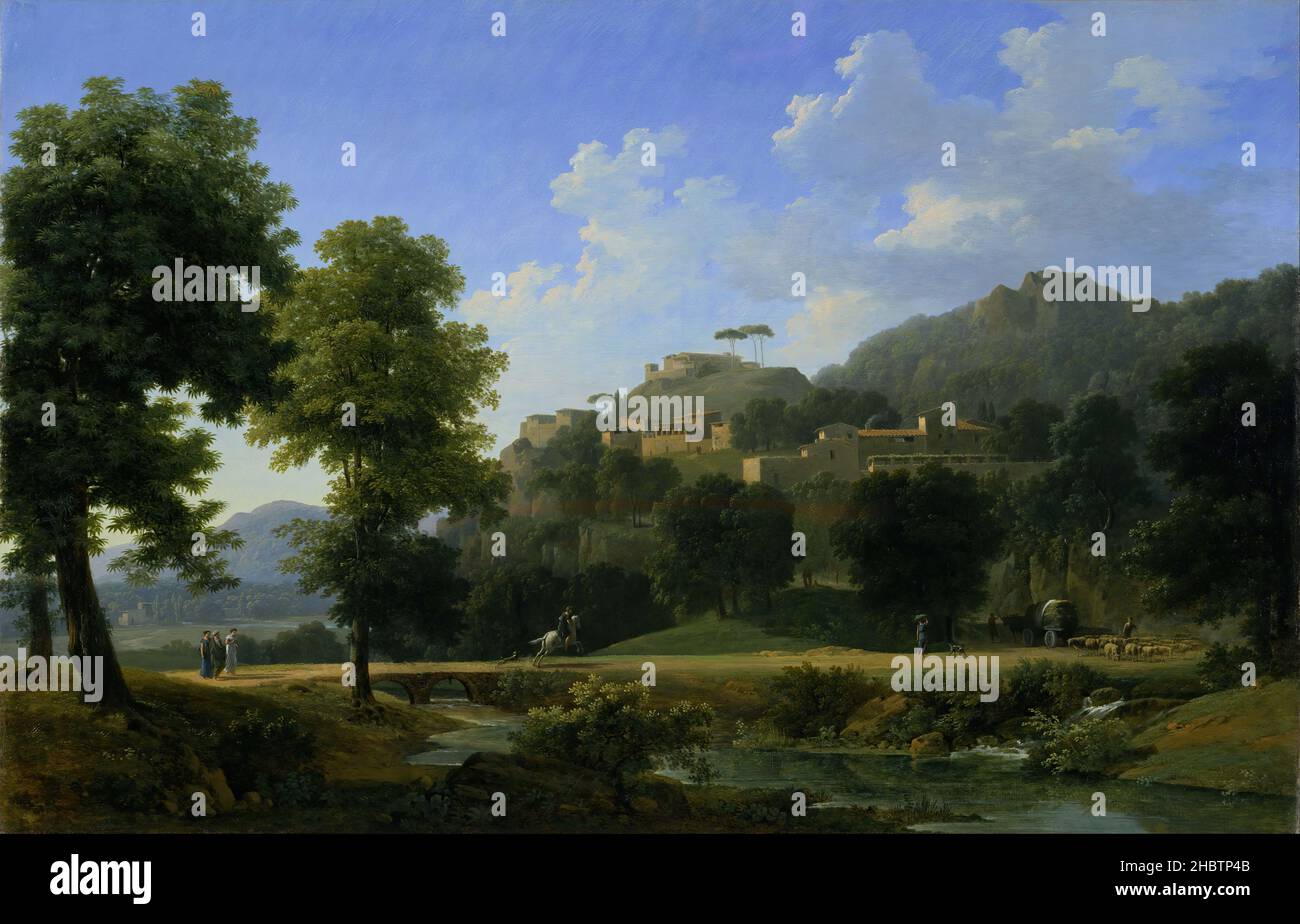JeanVictor Bertin Italian Landscape (Le Paysage d'Italie Stock Photo