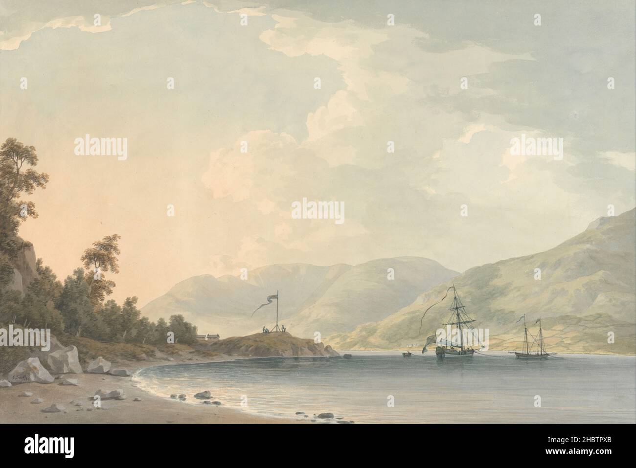 John Warwick Smith Approach to Belle Grange Park Stock Photo Alamy